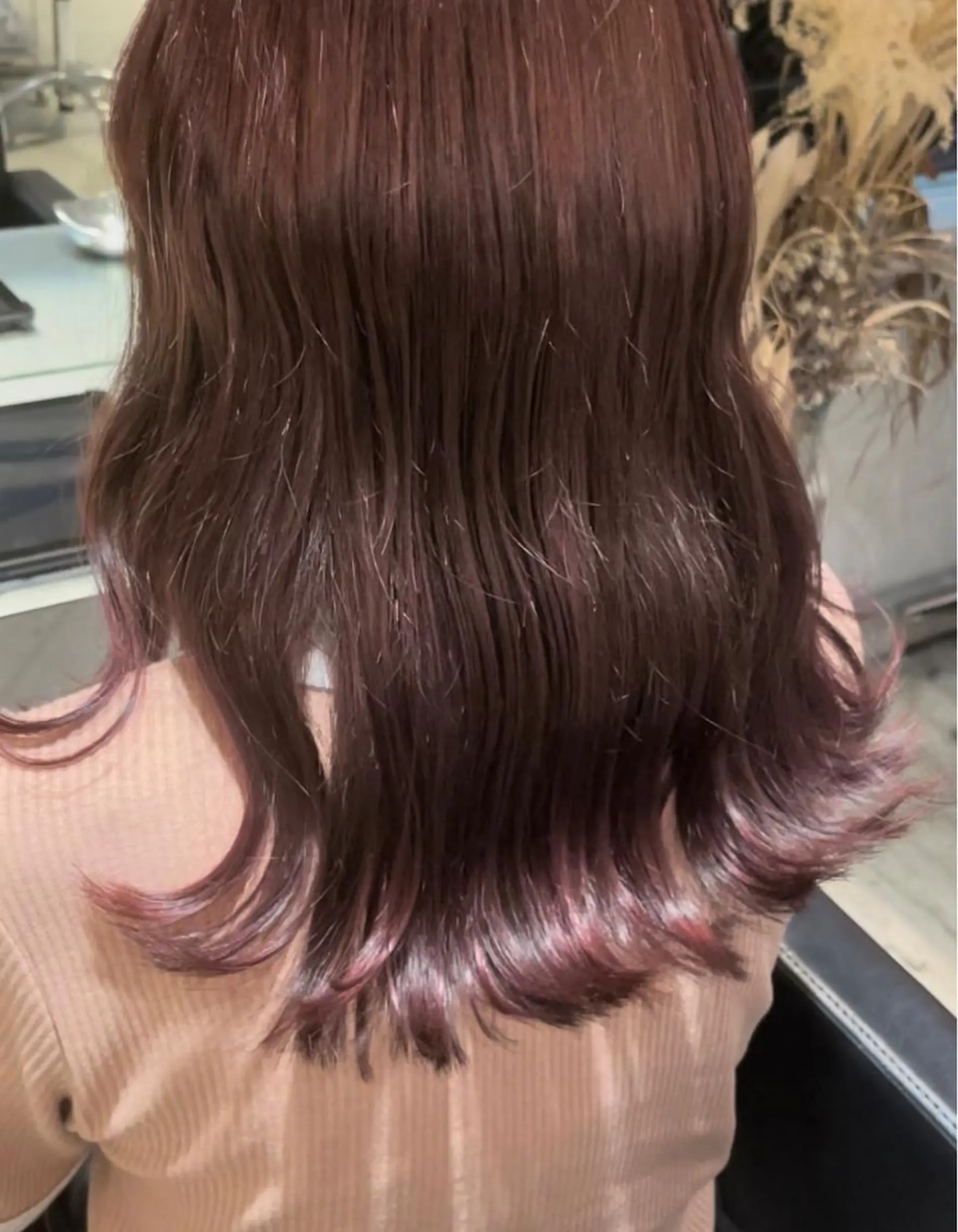 カラー 透明感カラー レッドカラー ミルクティーベージュ ブリーチ🖤サヤカのヘアスタイル
