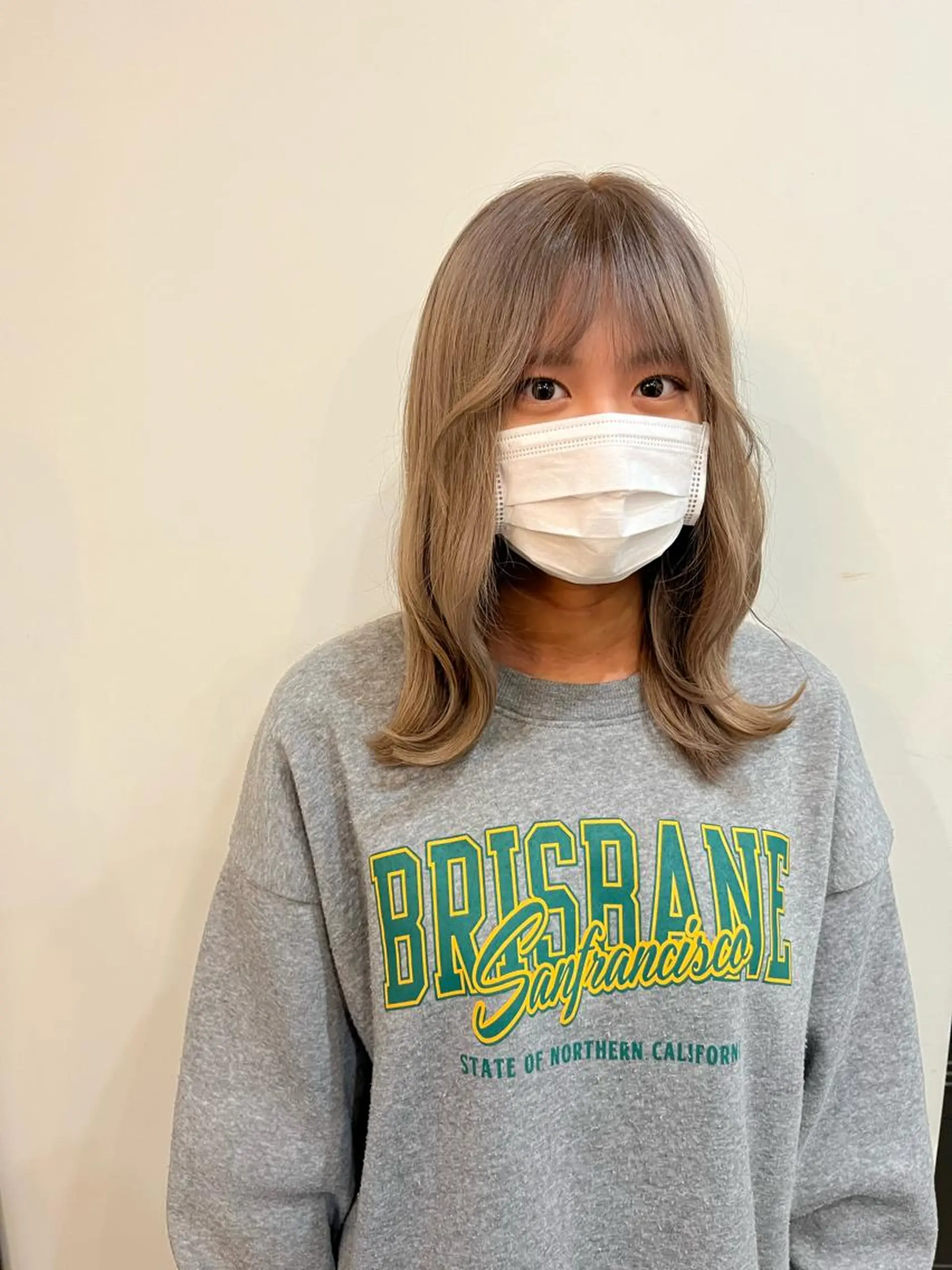 セミロング ヘアカラー トリートメント パーマ/透明感 🍃Hidetoraのヘアスタイル