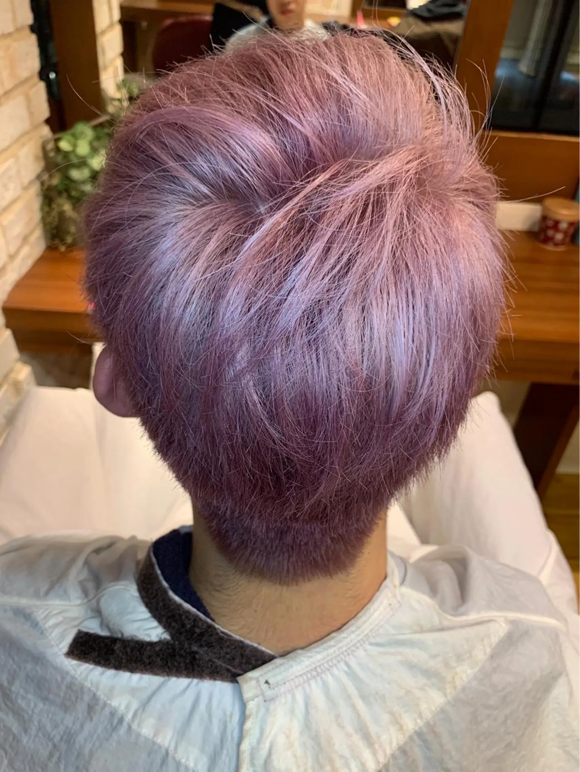 ショート カラー パーマ メンズ SALOWIN GINZA所属・✨ツヤ髪デザイナー ✨ひかり✨のヘアスタイル