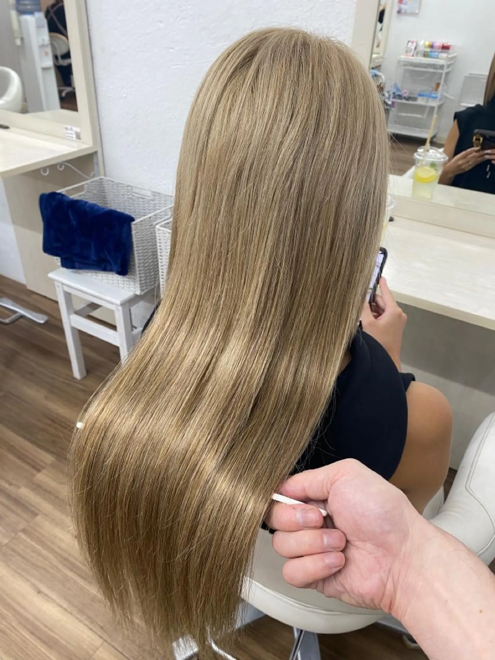 ロング ヘアアレンジ エクステ エクステ GLOSS 心斎橋 山上のヘアスタイル