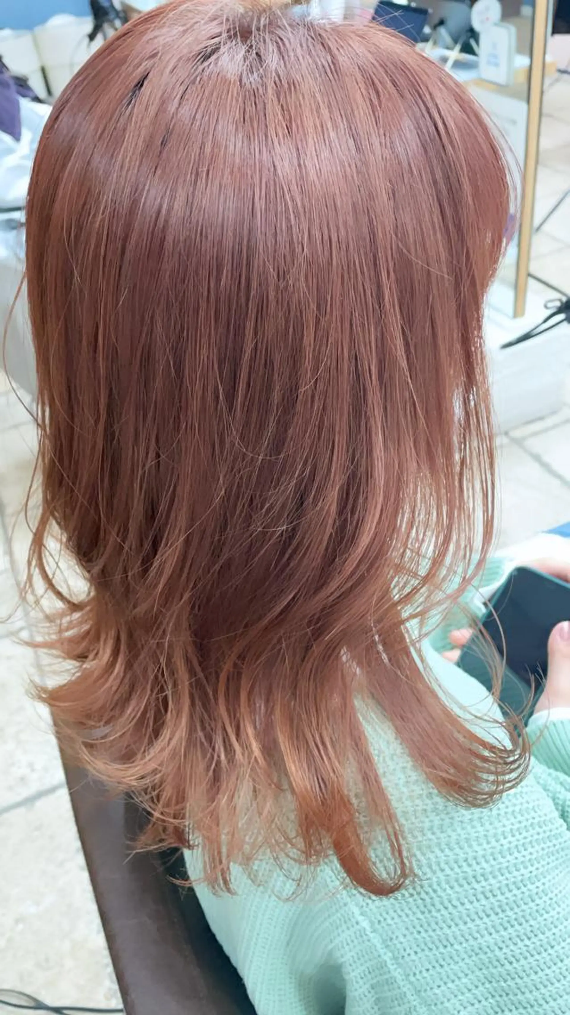 ミディアム カラー ハッシュカット/ボブ /レイヤー/彩奈のヘアスタイル