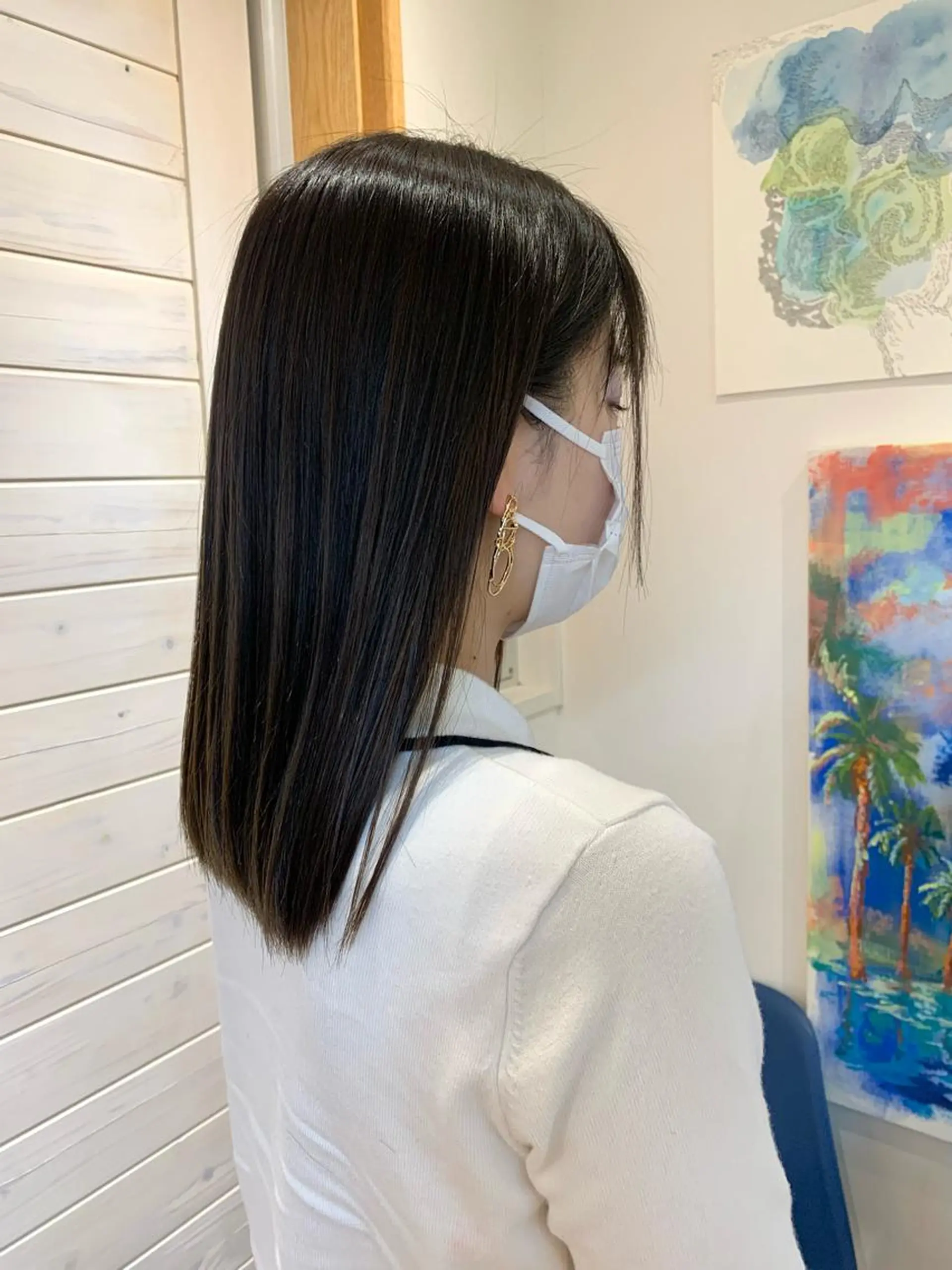 ロング カラー 艶ベージュ/オリーブ カラー🫒airiのヘアスタイル