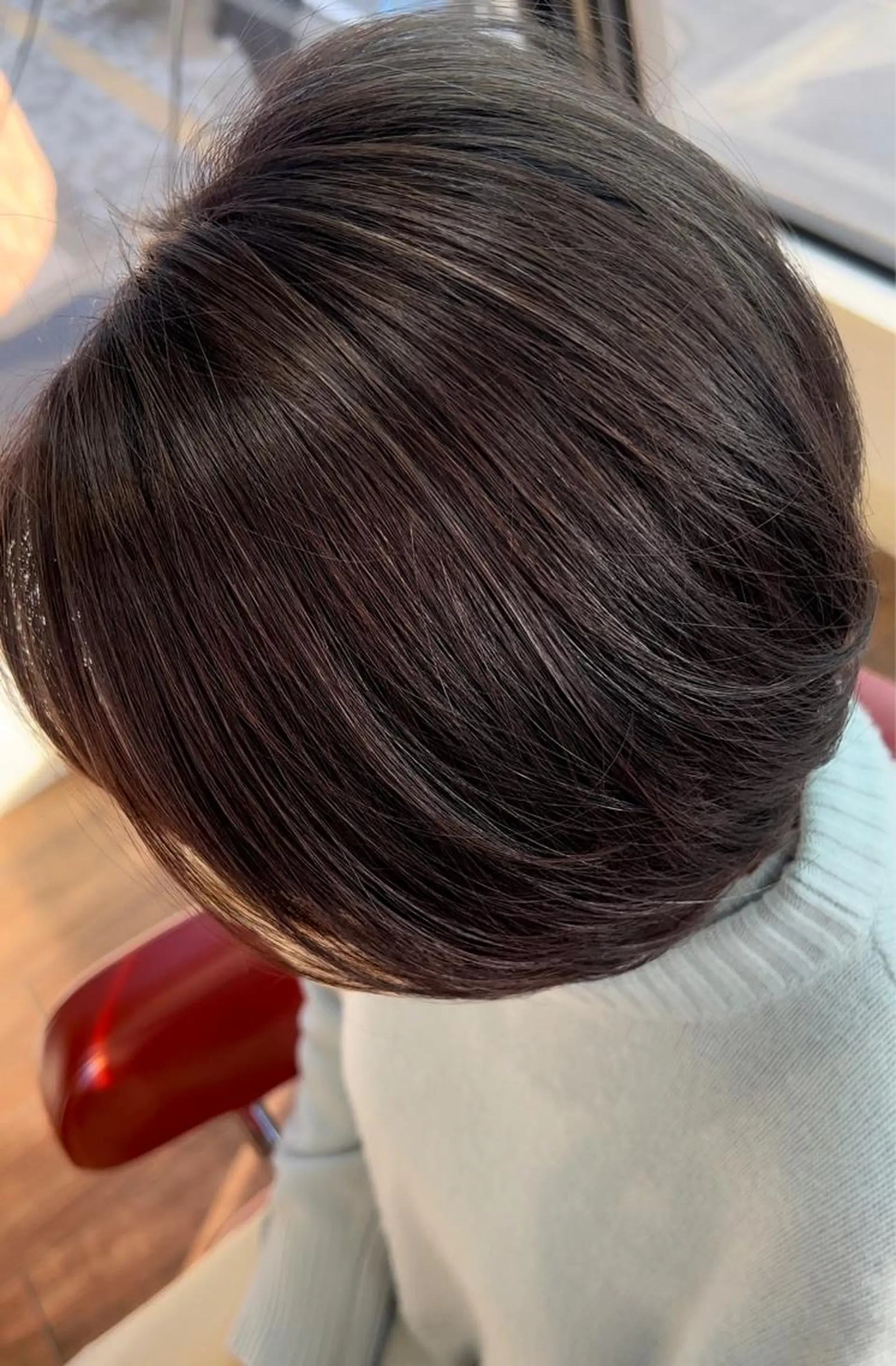 ミディアム カラー ベージュカラー ブリーチ ダブルカラー イヤリングカラー ハイライトカラー 脱白髪染め専門　清水 和馬のヘアスタイル