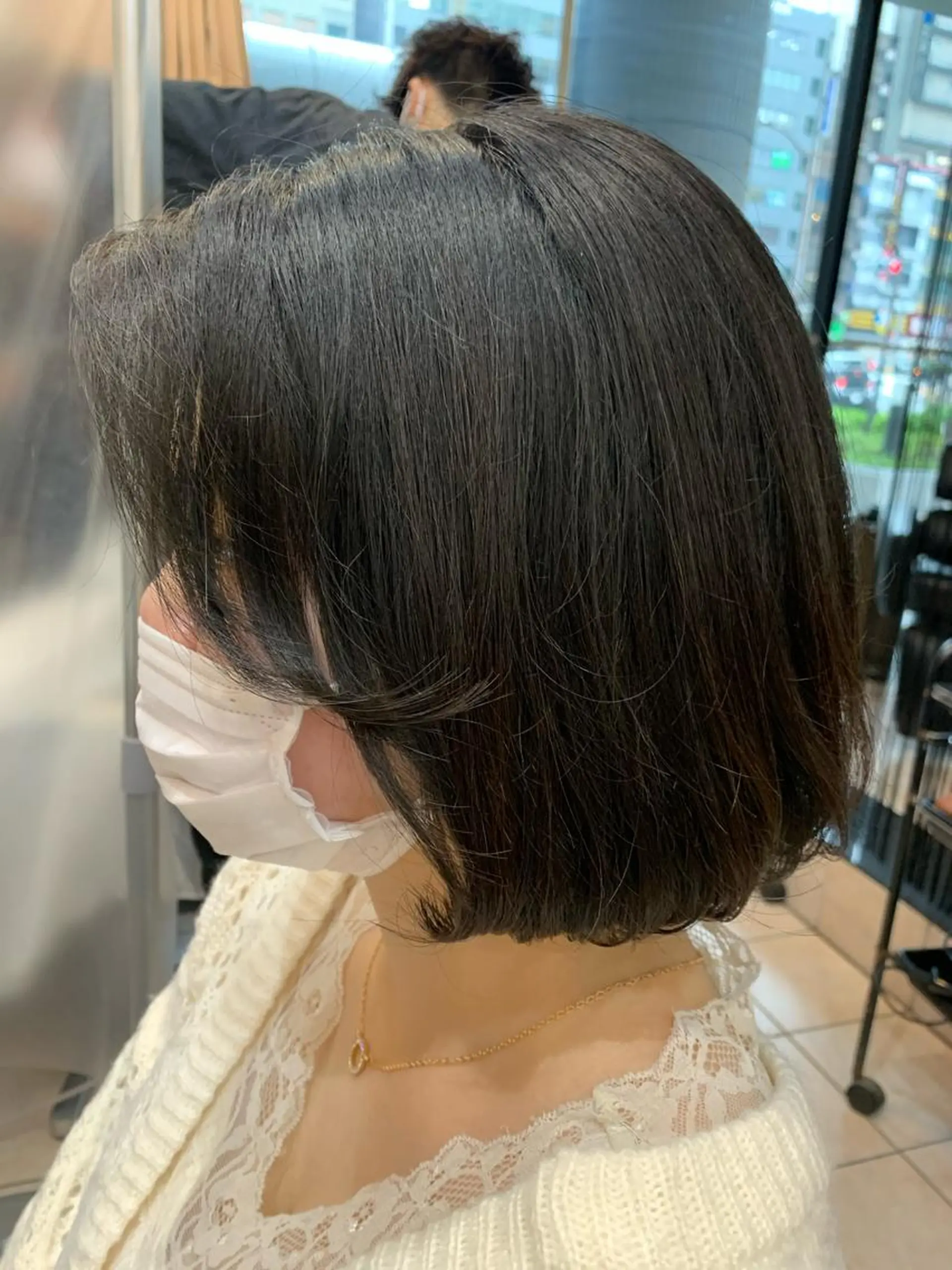ミディアム ボブ Zina天王寺 CHIAKIのヘアスタイル