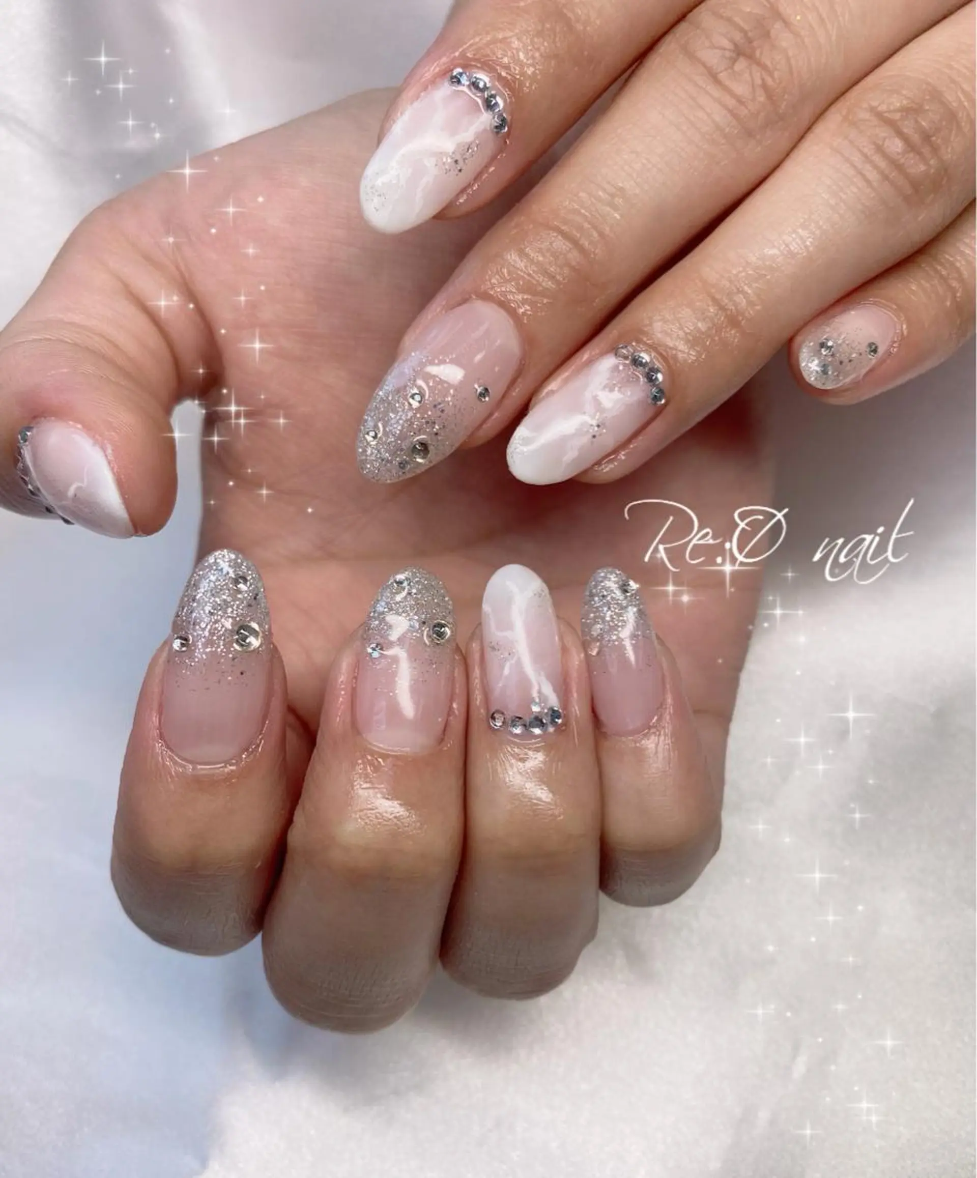 ネイル ニュアンスネイル ハンドネイル Re:Ø nail 🩵TSUJIのネイルデザイン