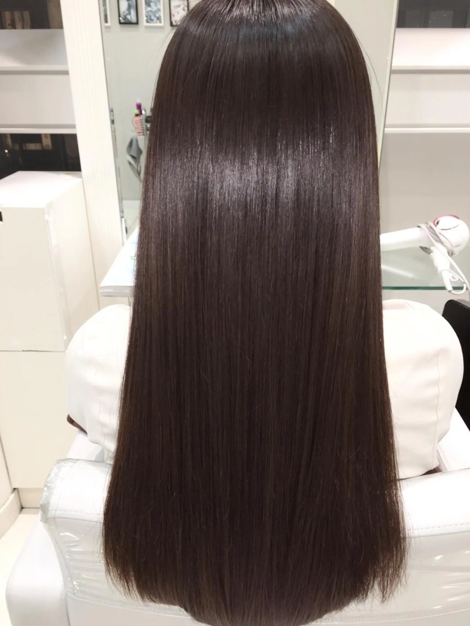 ロング パーマ 髪質改善 縮毛矯正 ストレートパーマ カット ヘアカラー トリートメント 縮毛矯正/髪質改善 /ブリーチ/東陽町✨のヘアスタイル