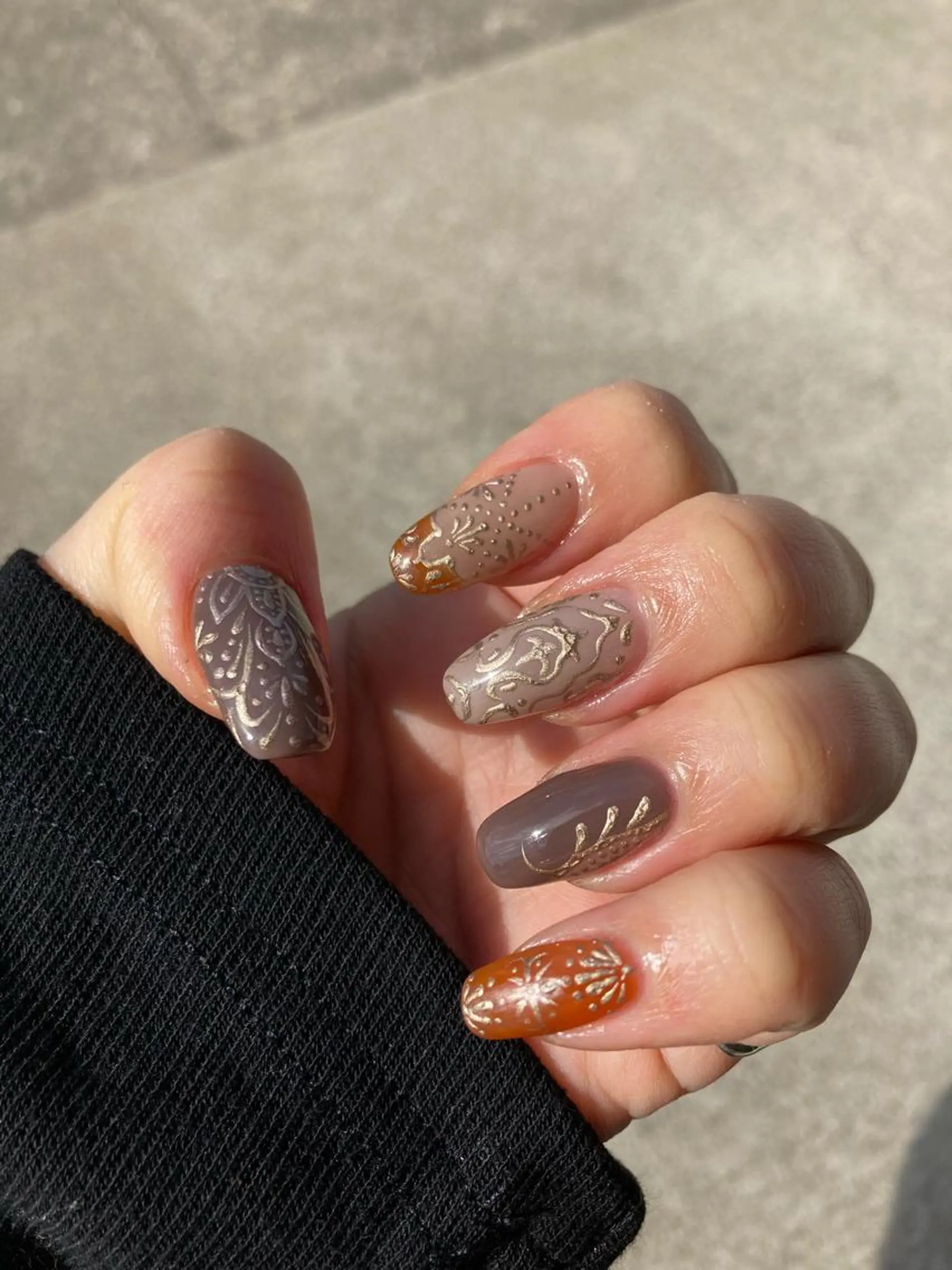 ネイル アートネイル ハンドネイル 𝐴𝑁𝑈𝐸 トラブル爪育成専門のネイルデザイン