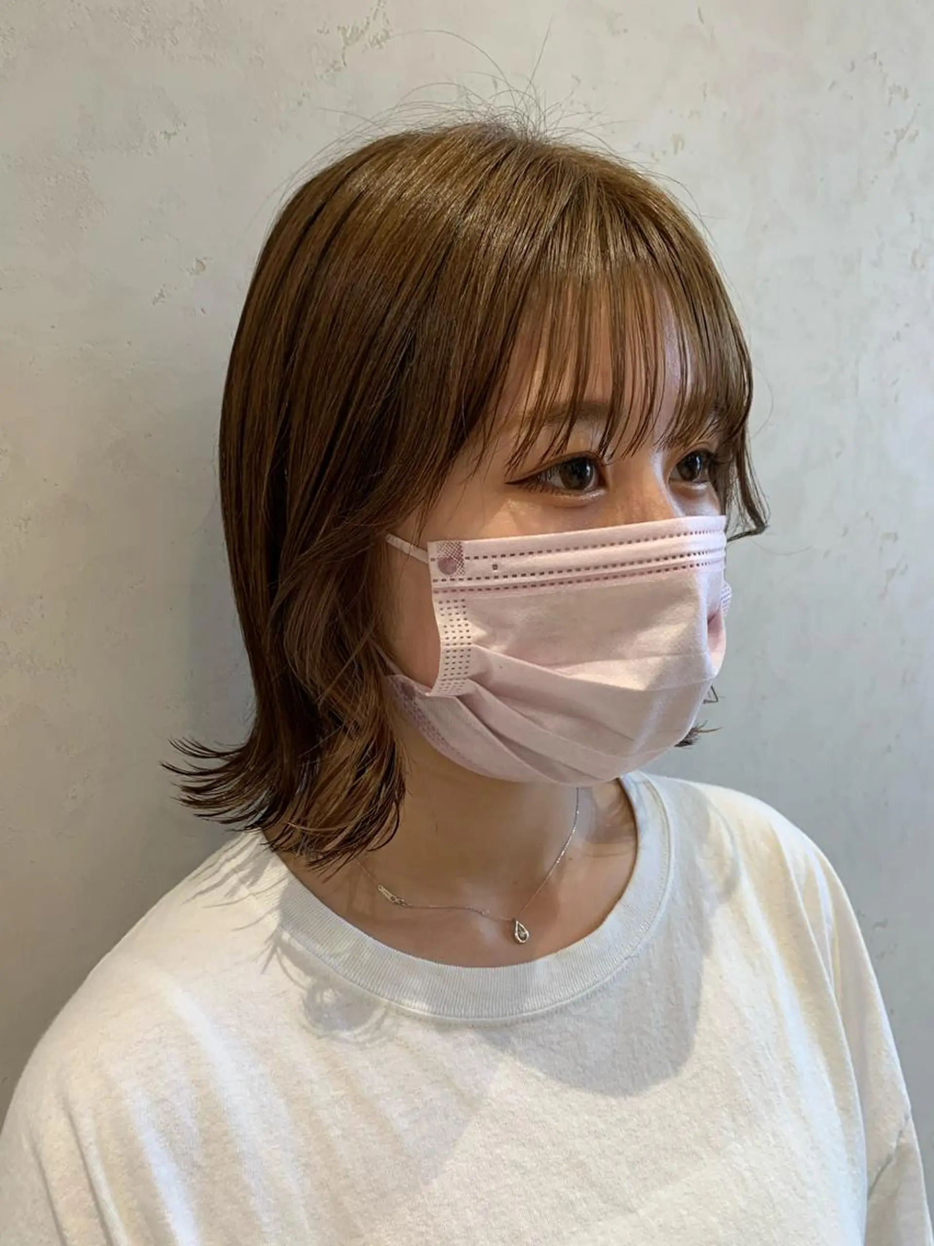 ミディアム カラー ヘアアレンジ ベージュカラー ヘアカラー ayumi🌈 インナーカラー🌈のヘアスタイル