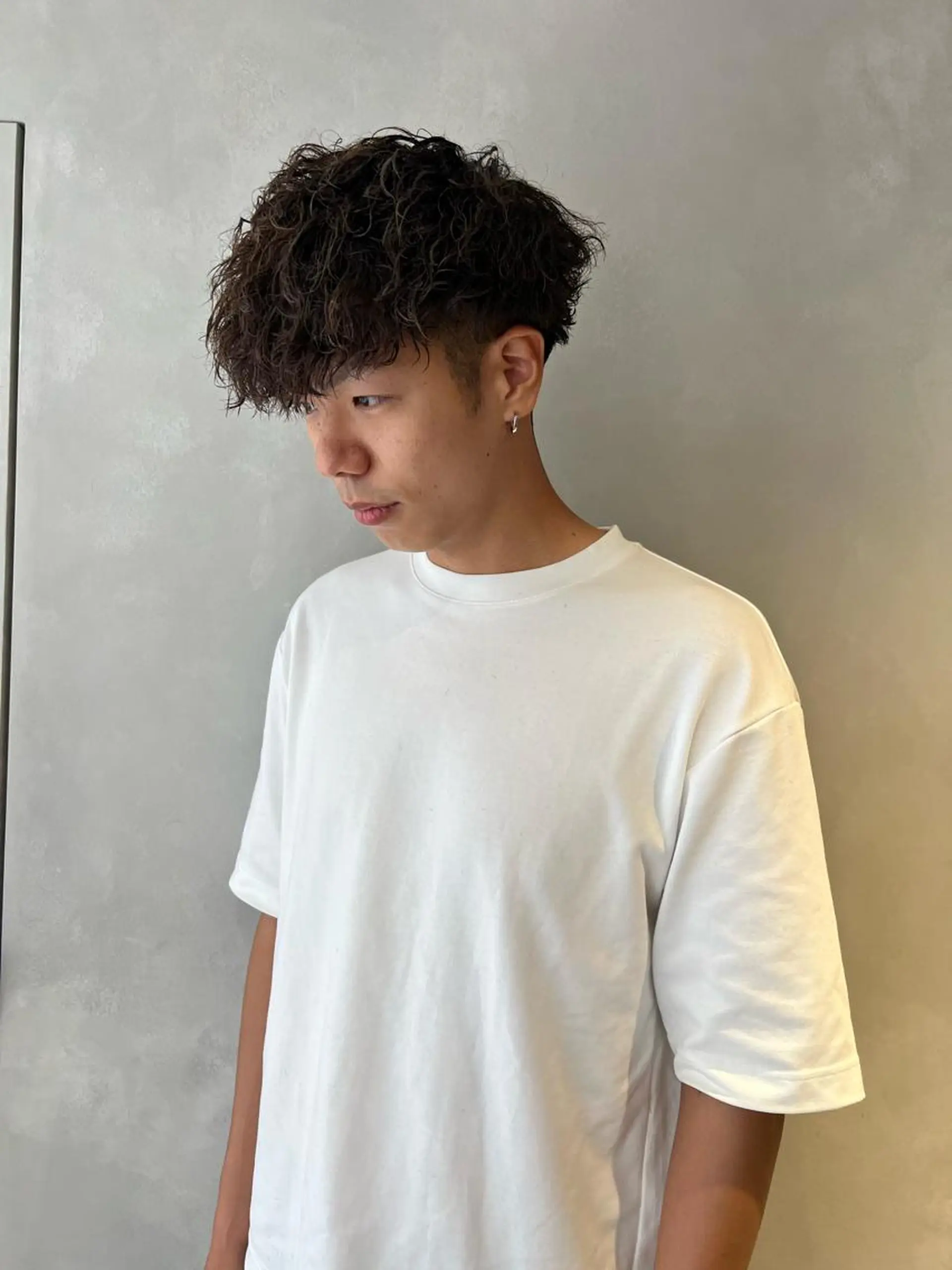 パーマ メンズ nishido ハイライト/海外ヘアのヘアスタイル