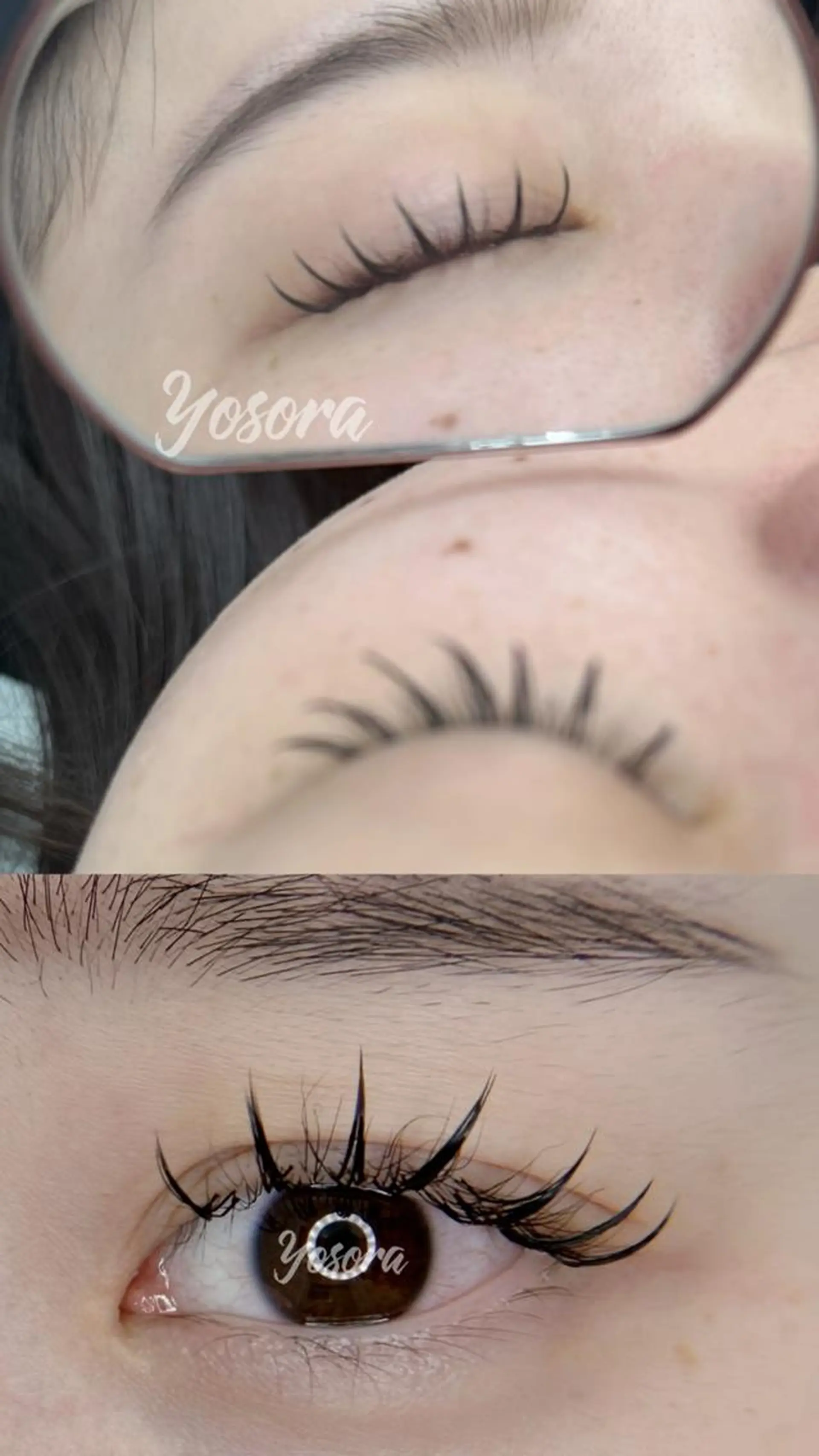 マツエク・マツパ 束感まつ毛 フラットラッシュ Lカール Yosora salonのマツエク・マツパデザイン