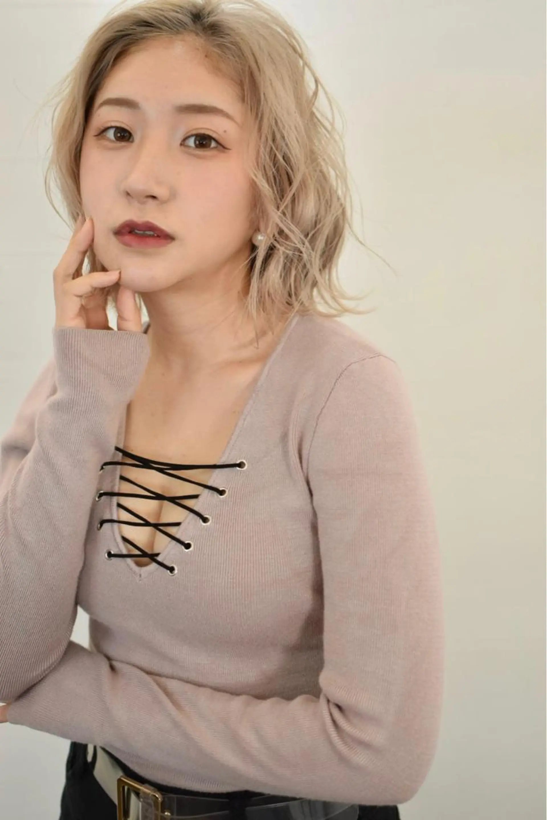 カラー アディクシーカラー バレイヤージュ ブリーチ ケアブリーチ 透明感カラー ヘアカラー 水戸/ブリーチカラー ♠️♠️會澤遼真のヘアスタイル