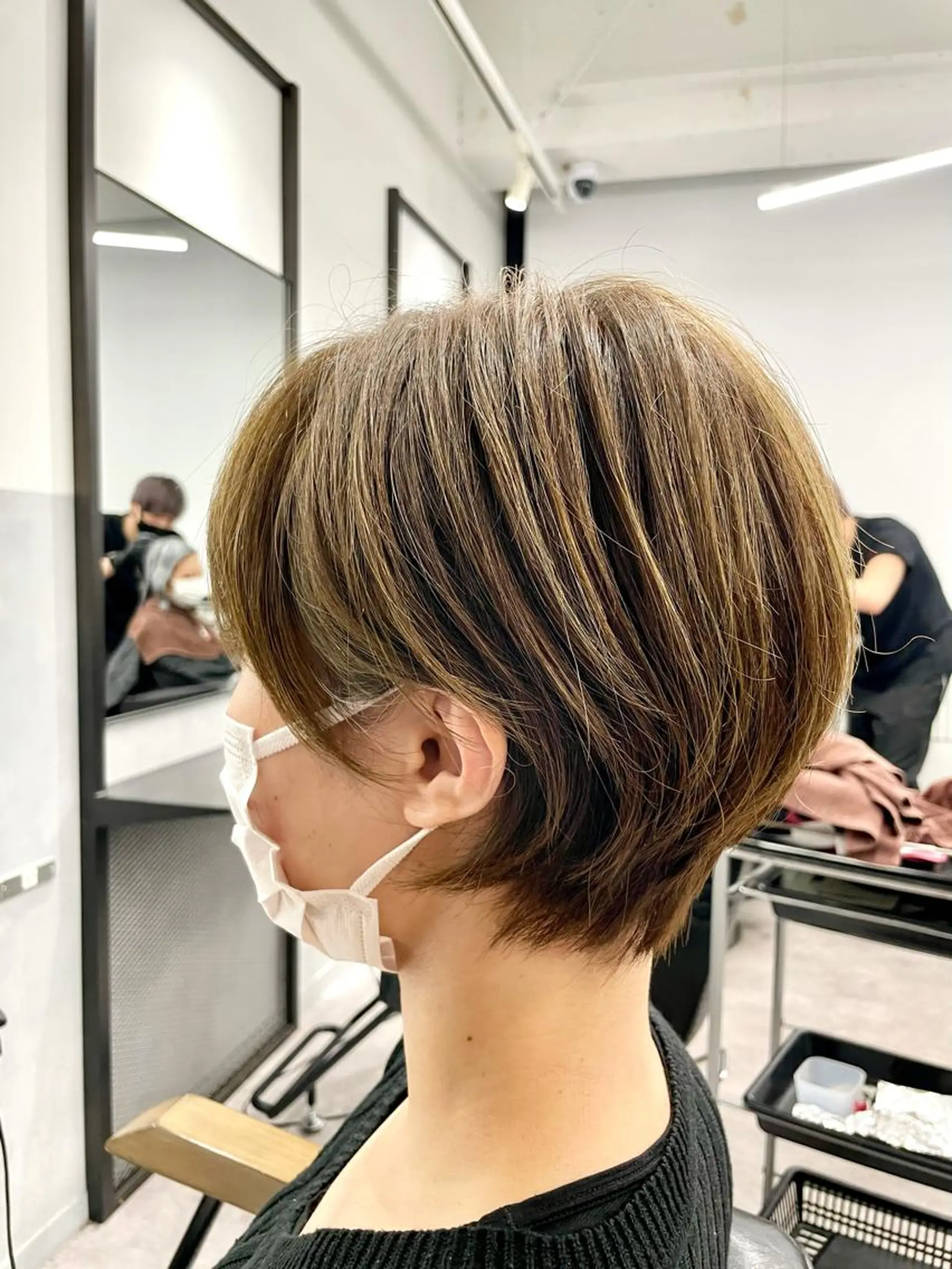 ショート カラー カット ヘアカラー トリートメント 色気レイヤー& ショートはお任せ🌟のヘアスタイル