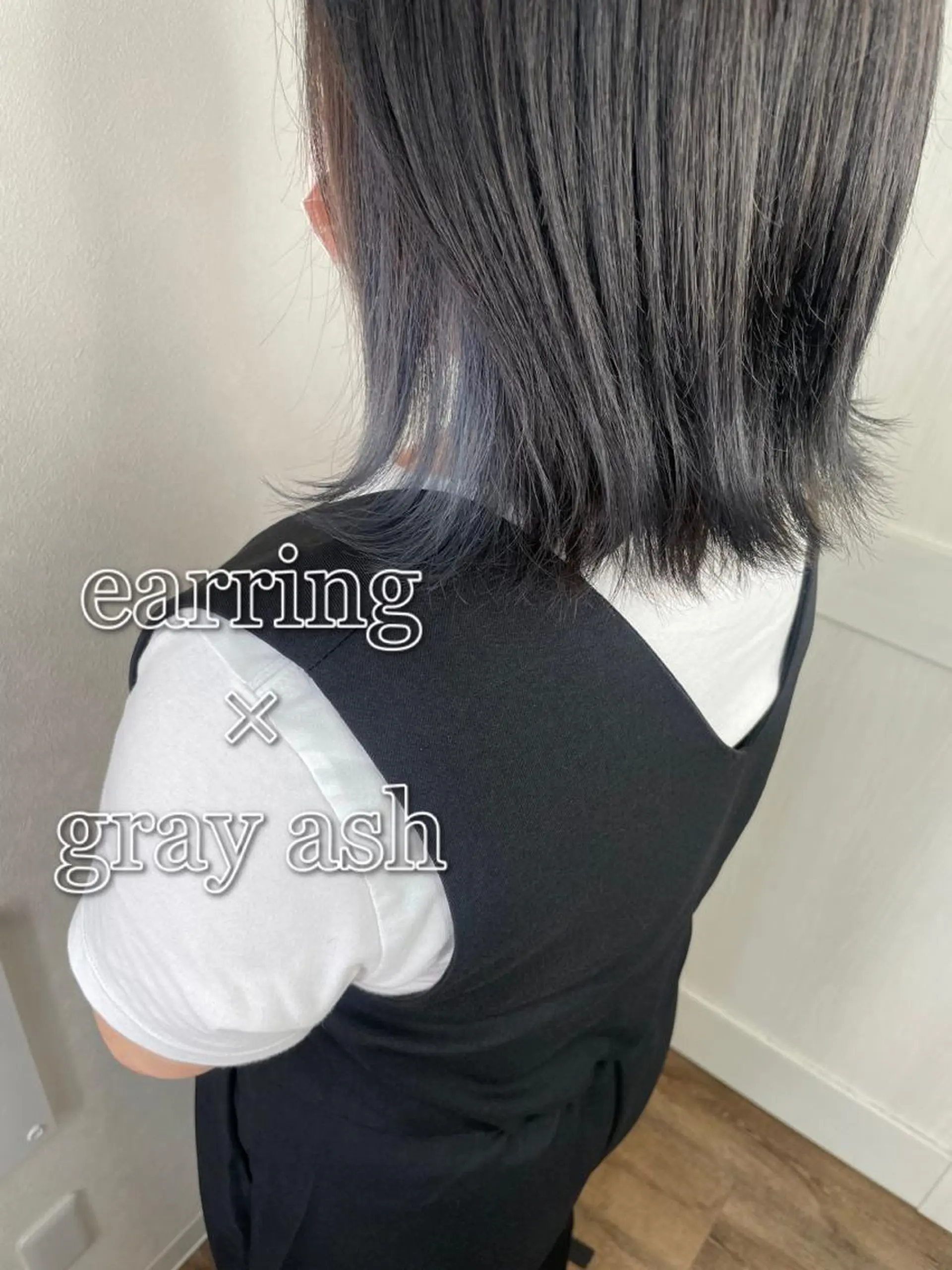 ミディアム カット ヘアカラー 小顔カット/透明感 カラー/美髪矯正🫧のヘアスタイル