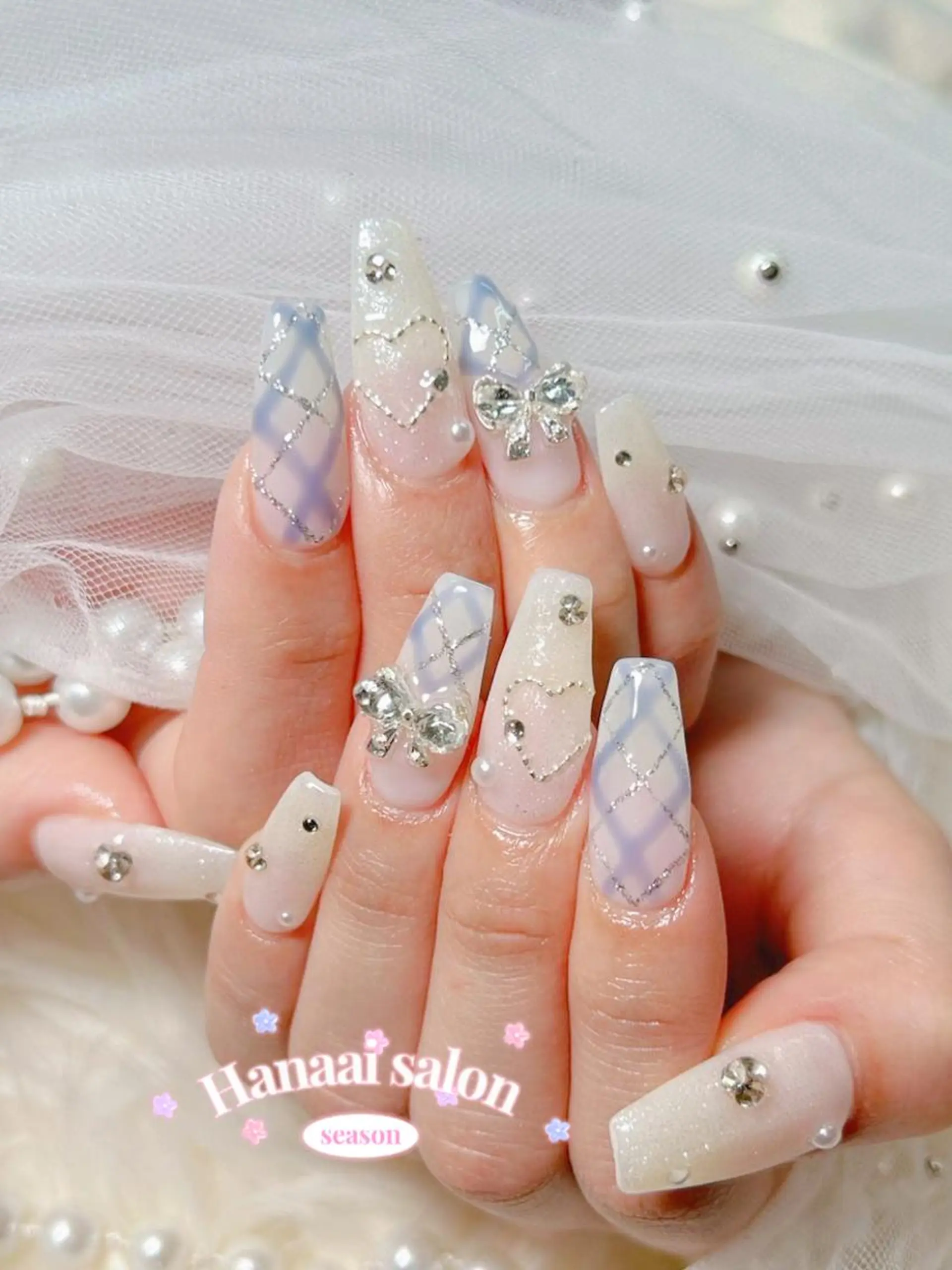 ネイル アートネイル フラッシュネイル フットネイル ジェルネイル グラデーション Hanaai salon あまねのネイルデザイン