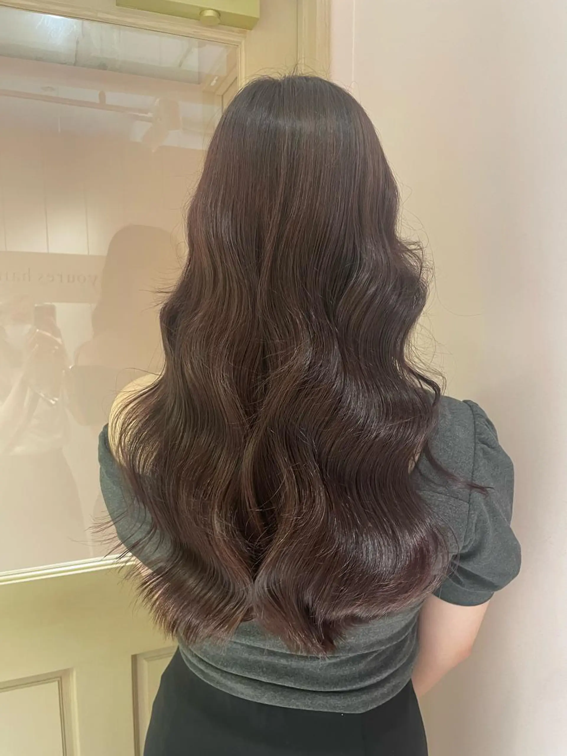 ロング ピンクラベンダー マホ/日吉/髪質改善 /レイヤー/ガーリーのヘアスタイル