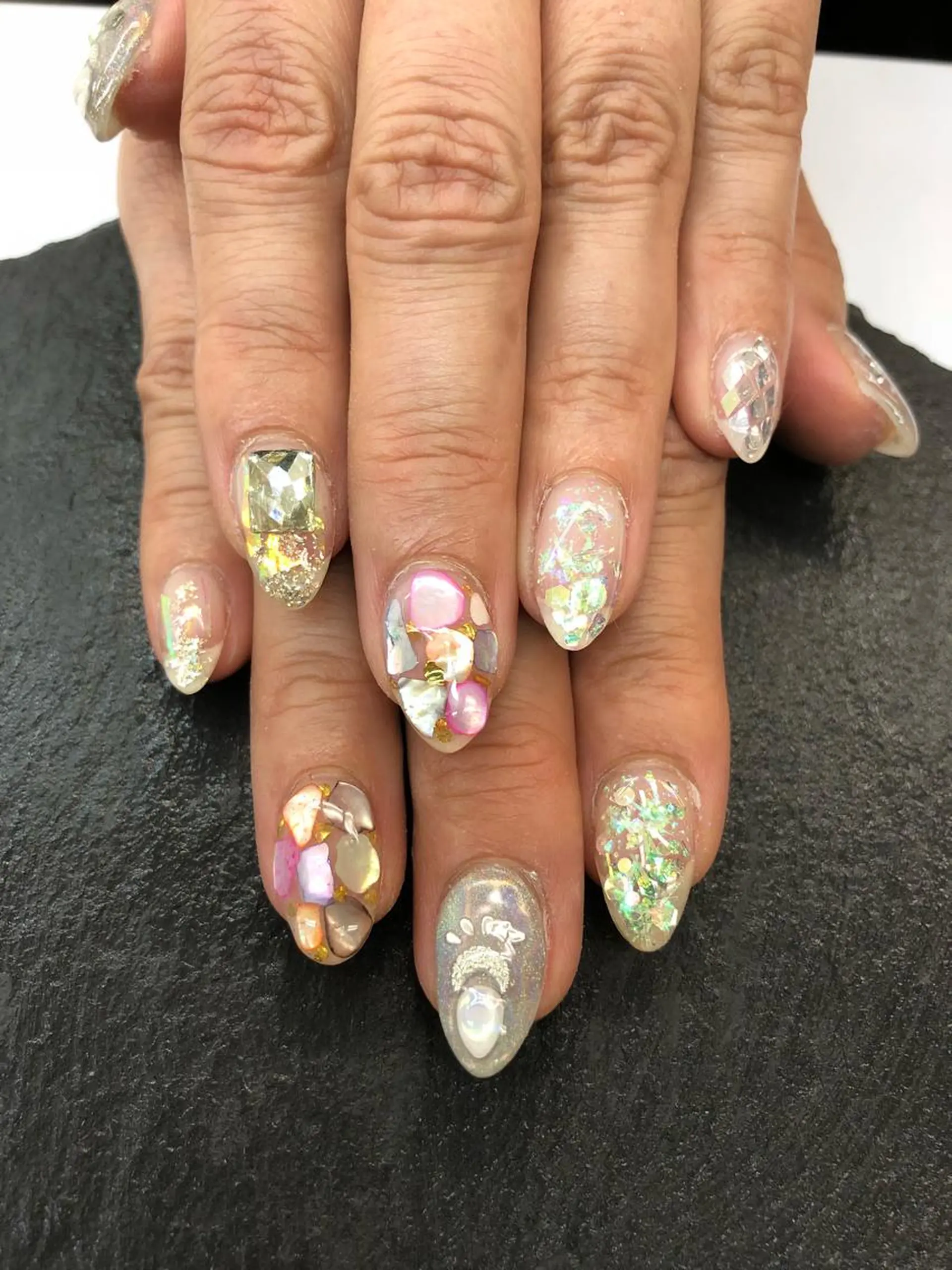 ネイル ラメ(グリッター) esNail&eye イーズネイル＆アイのネイルデザイン