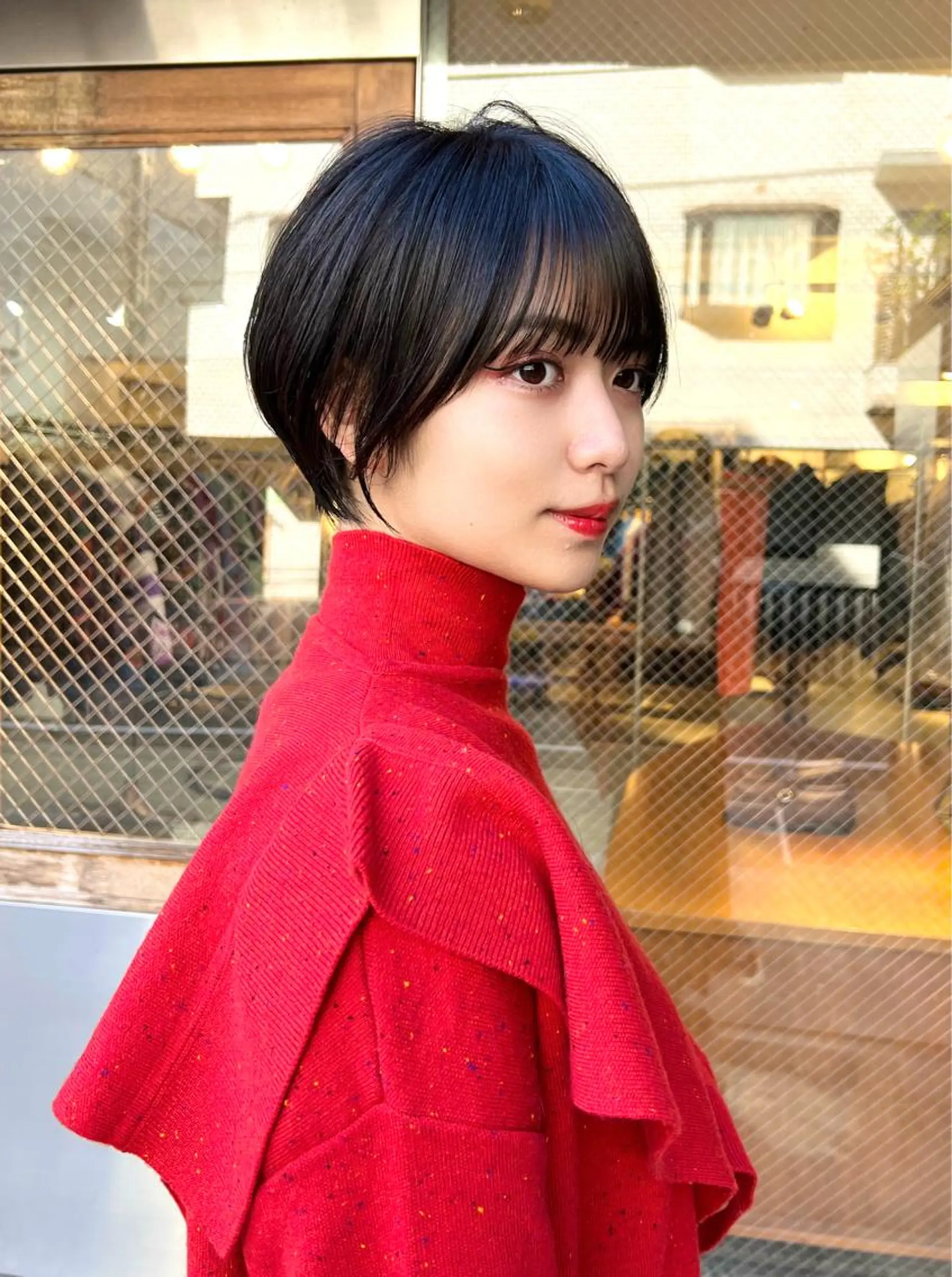 ショート カラー 似合わせカット ショートヘア メンズ特化 刈り上げない/金井のヘアスタイル