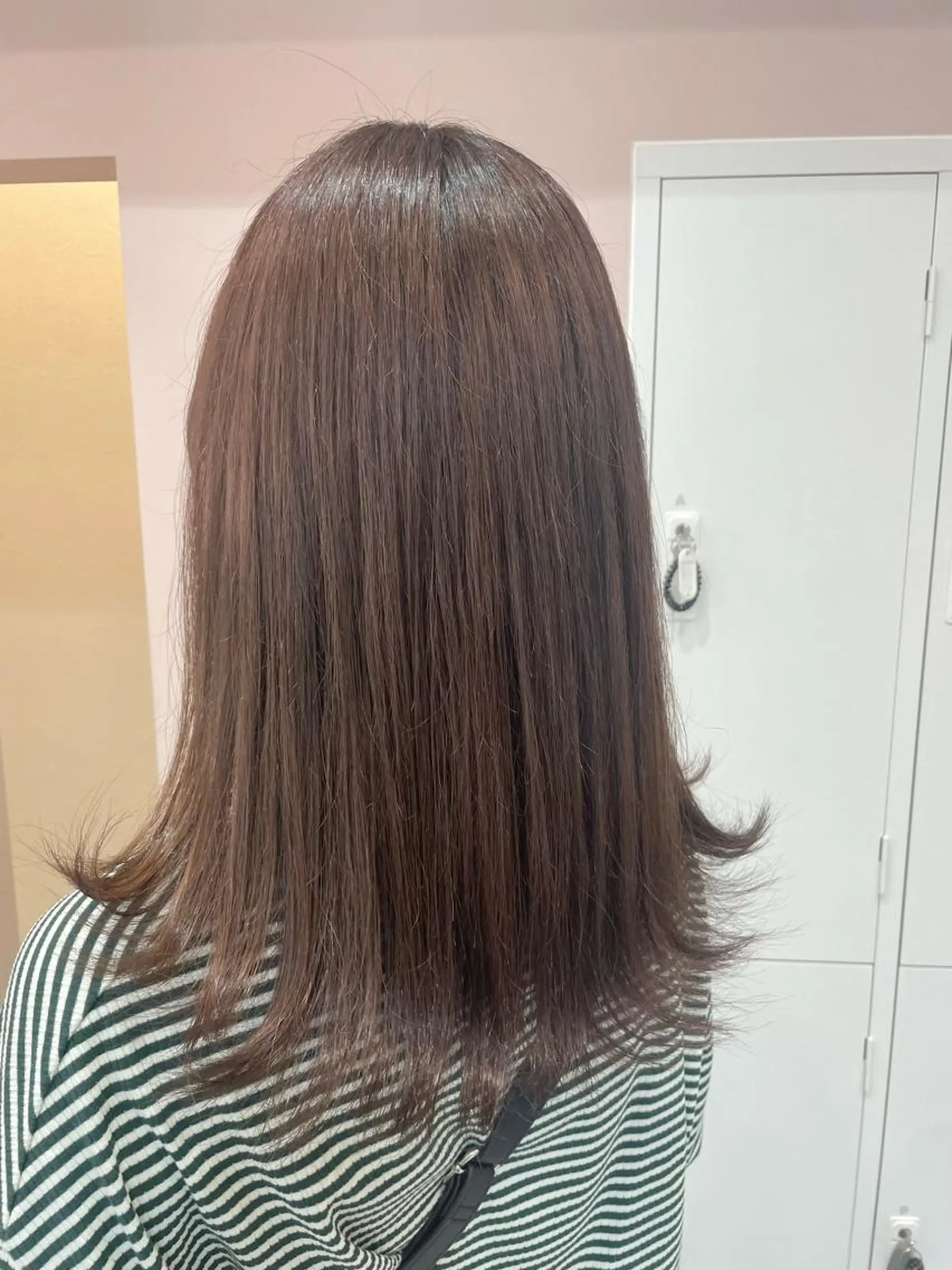 セミロング ヘアカラー トリートメント ヘッドスパ マホ/日吉/髪質改善 /レイヤー/ガーリーのヘアスタイル