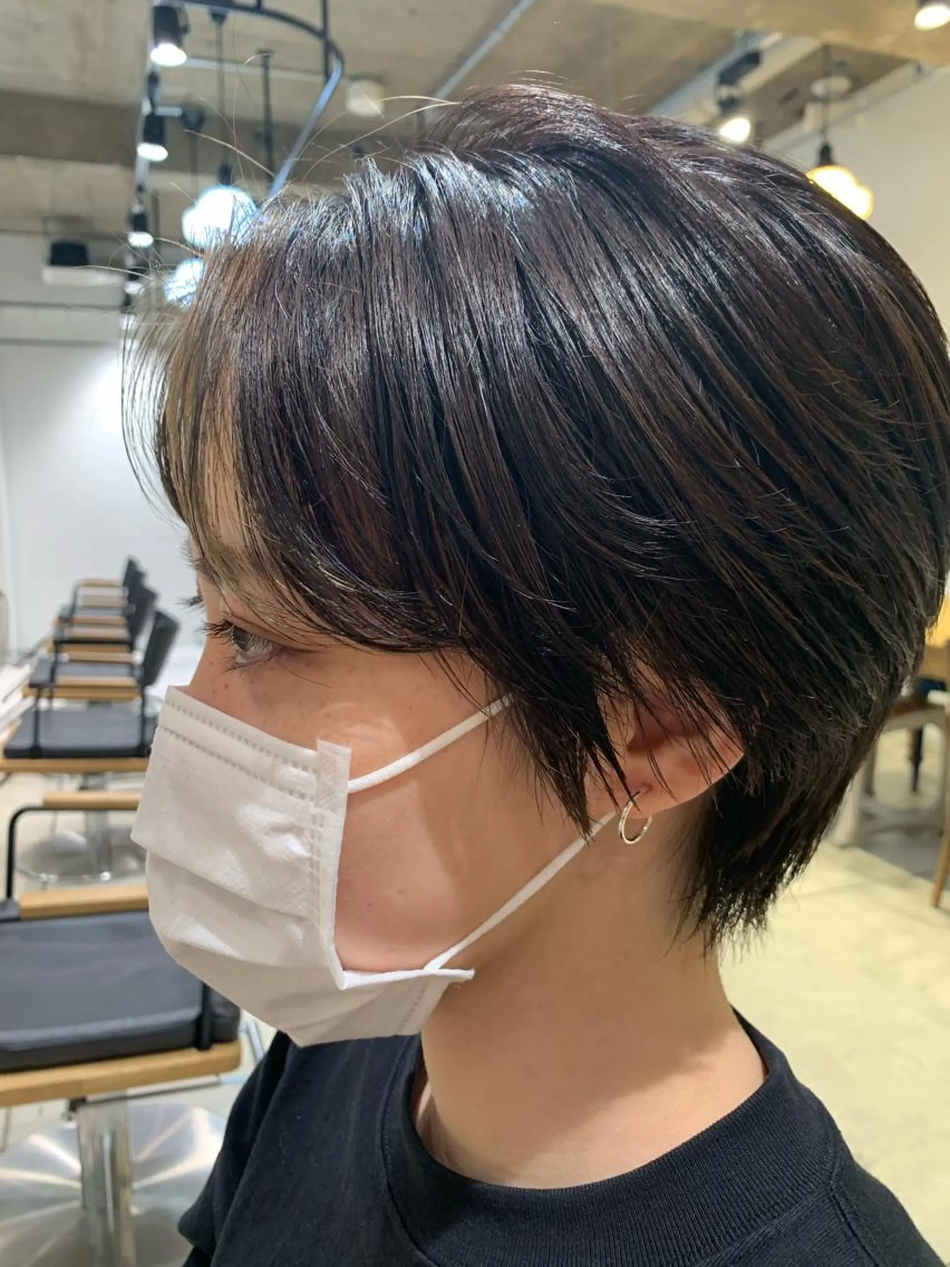 ショート カラー ミストバング  フェイスフレーミング メンズパーマの達人 🌟川内絵人のヘアスタイル