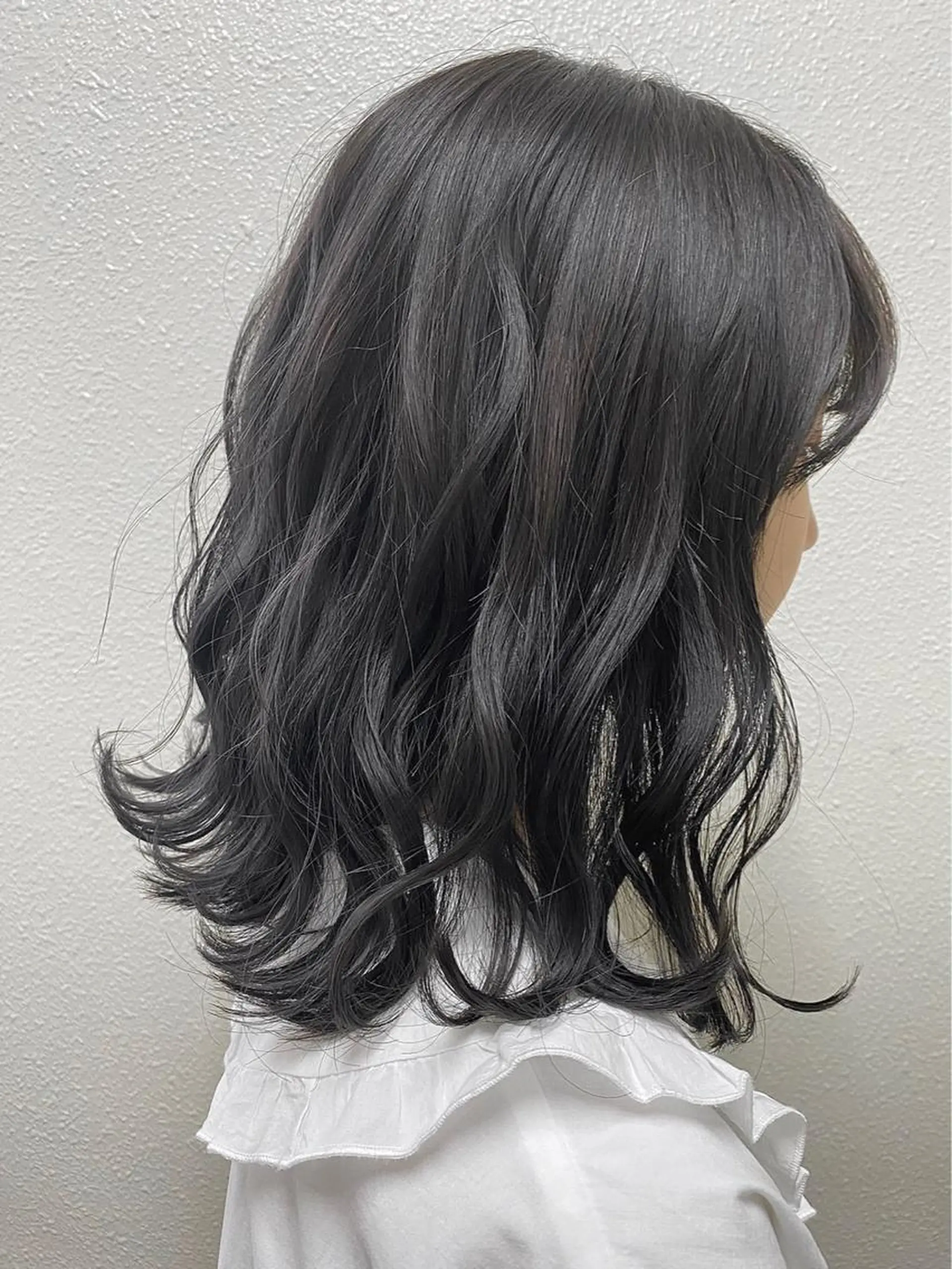 ミディアム カラー パーマ ヘアアレンジ メンズ キッズ ネイル 女性専用サロン梅田 髪質改善カラーakiのヘアスタイル