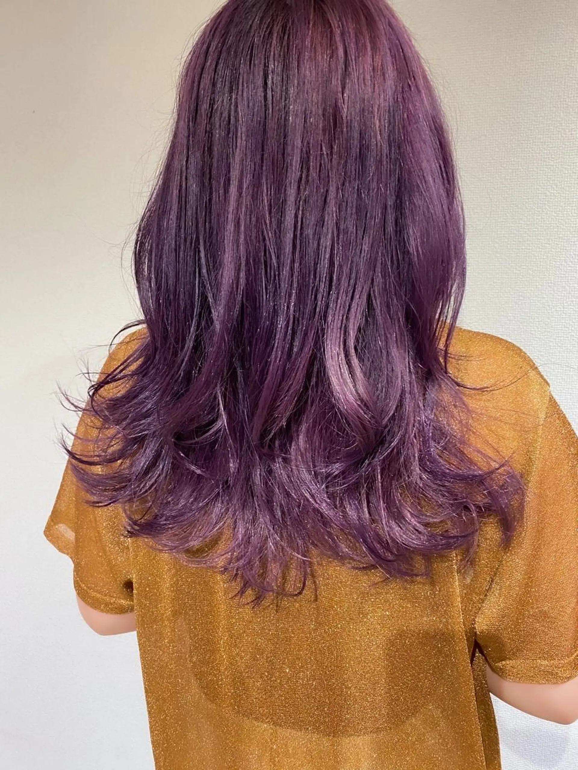 ロング カラー 藤井 貴美子のヘアスタイル