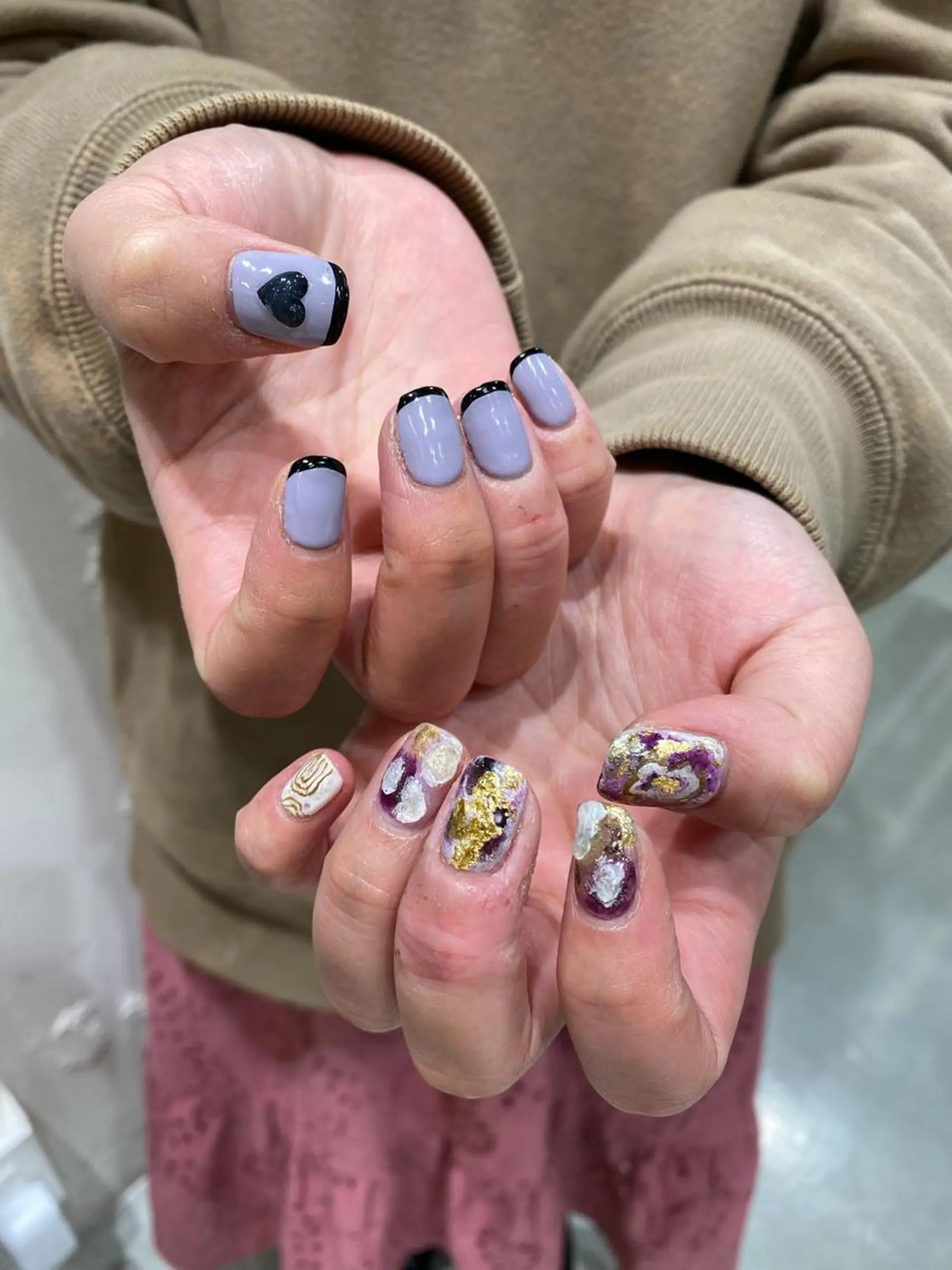 カラー ネイル マツエク・マツパ アートネイル ジェルネイル パラジェル ネイルチップ 韓国マツエク/まつパ 🎀misaki🎀のマツエク・マツパデザイン