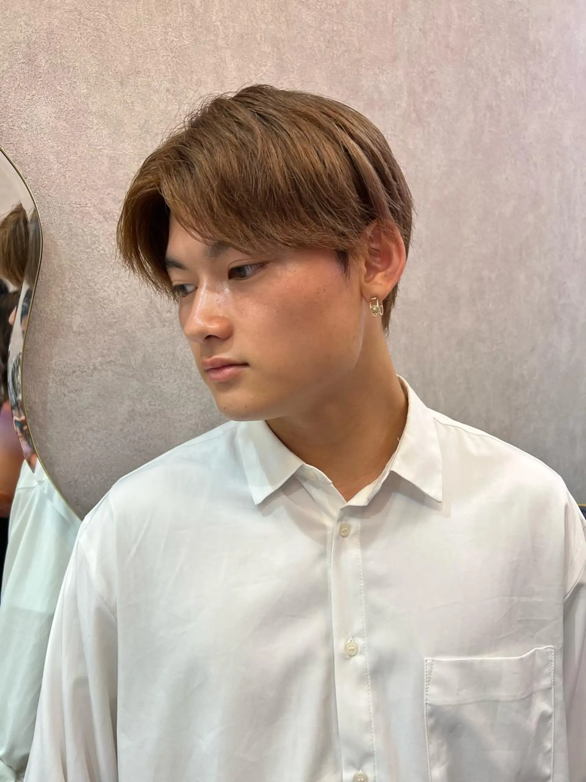 ショート カラー メンズ ARIA💎縮毛矯正 ブリーチ💎複雑履歴のヘアスタイル