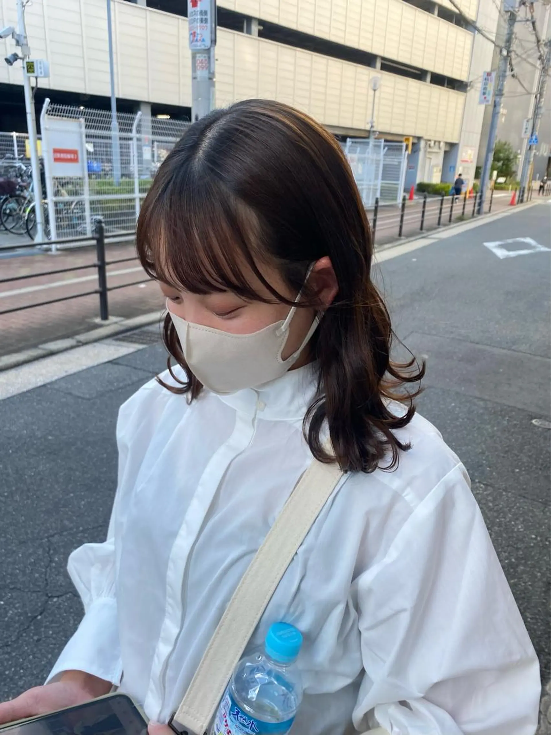 ミディアム カット Rinka/梅田/ 透け感カラー🤎のヘアスタイル