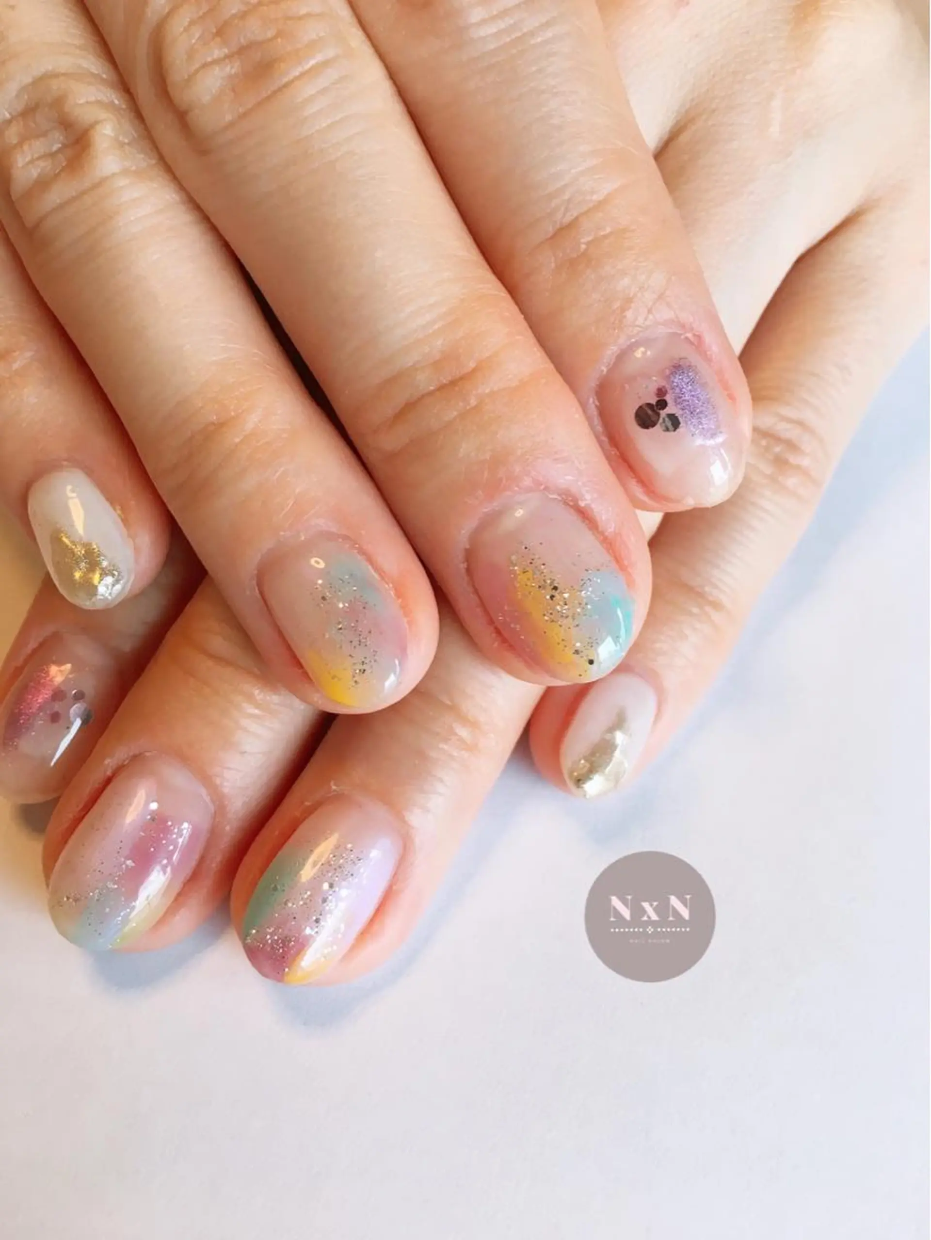 ネイル ジェルネイル ぷっくりネイル nail salon N×Nのネイルデザイン