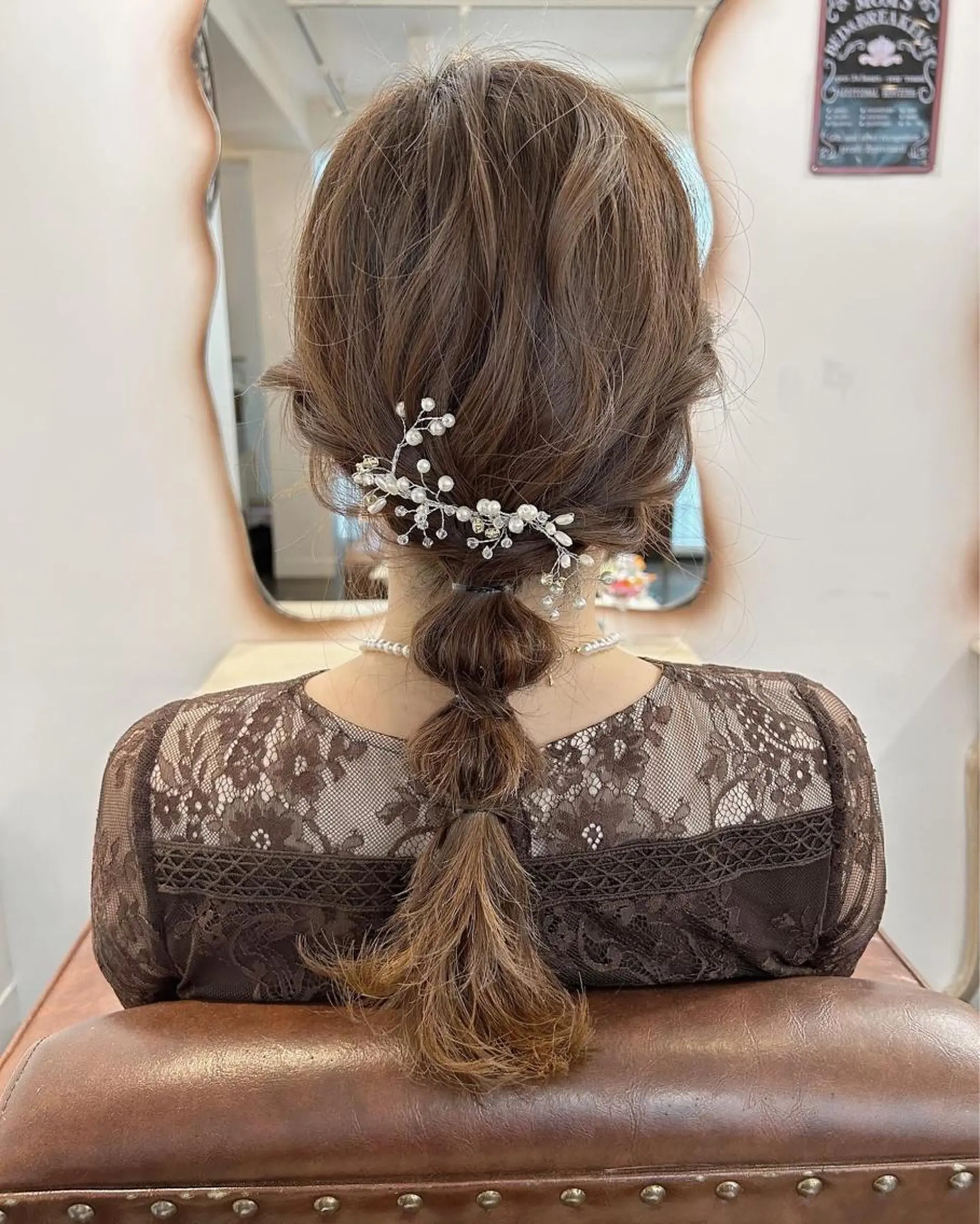 セミロング カット ヘアカラー トリートメント 田中 優のヘアスタイル