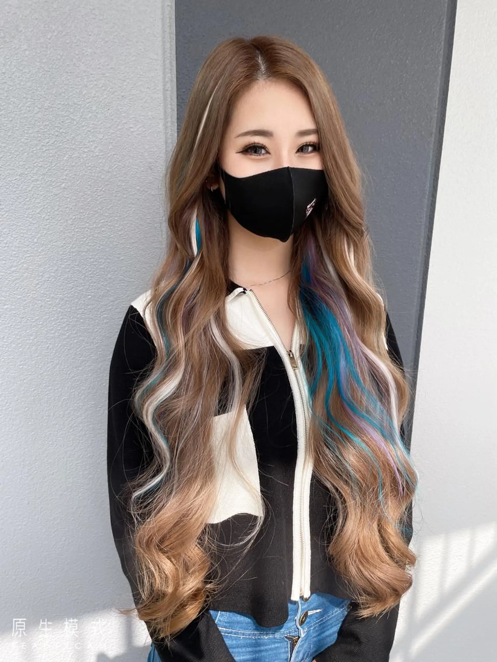 ロング カラー エクステ Hair mission【ヘアーミッション】心斎橋所属・エクステ／レイヤー 落合/心斎橋のヘアスタイル