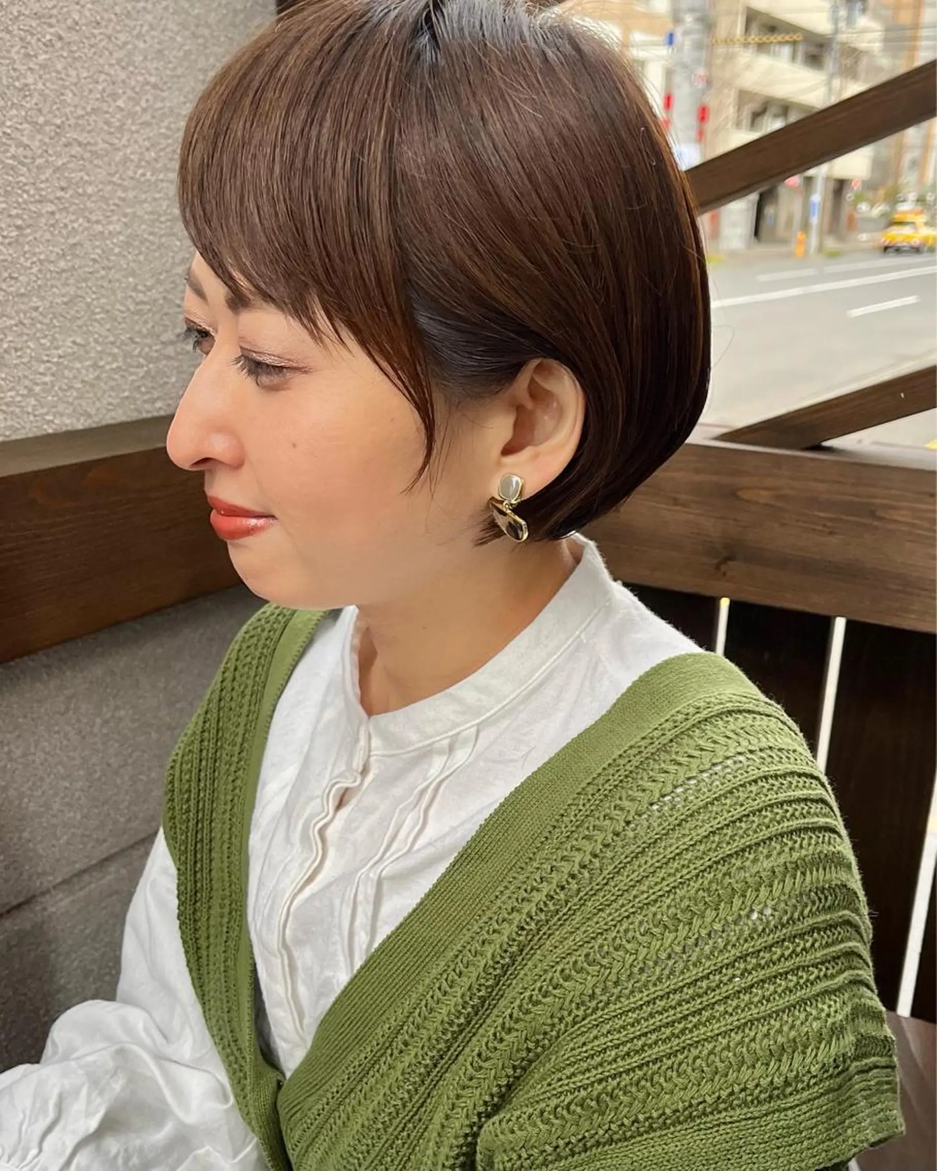 ショート ヘアカラー ママ美容師 ＊ヒマワリのヘアスタイル