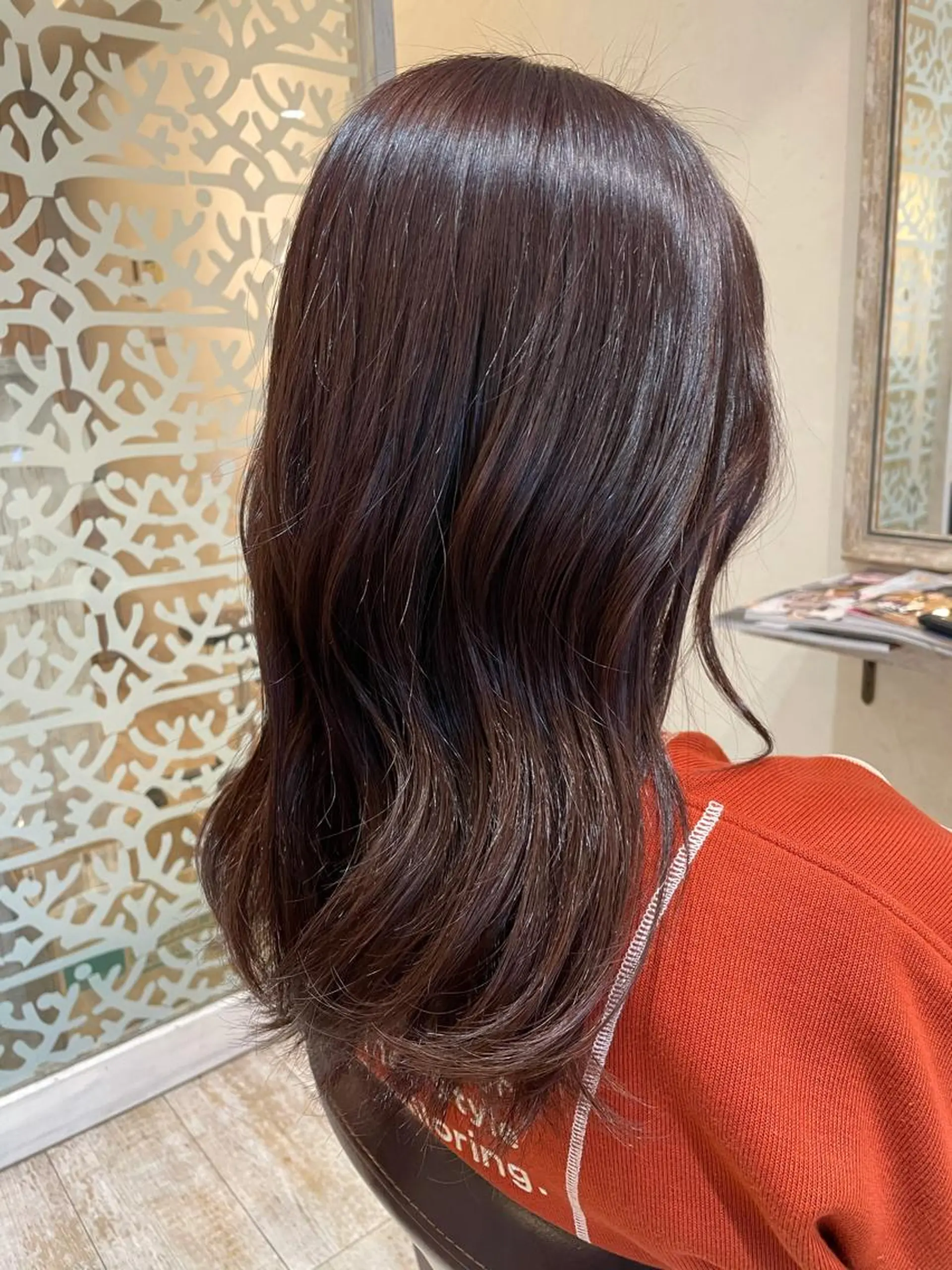 ロング カラー カット ヘアカラー Agu hair verse所属・小顔/似合わせカット 杉山莉菜のヘアスタイル