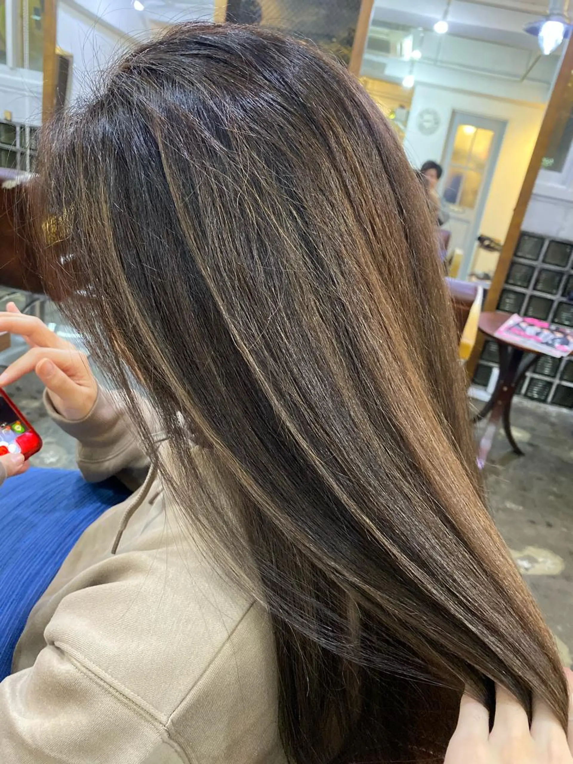 ロング カラー ヘアアレンジ 【艶髪×韓国風】 毛流れ職人 RYOのヘアスタイル