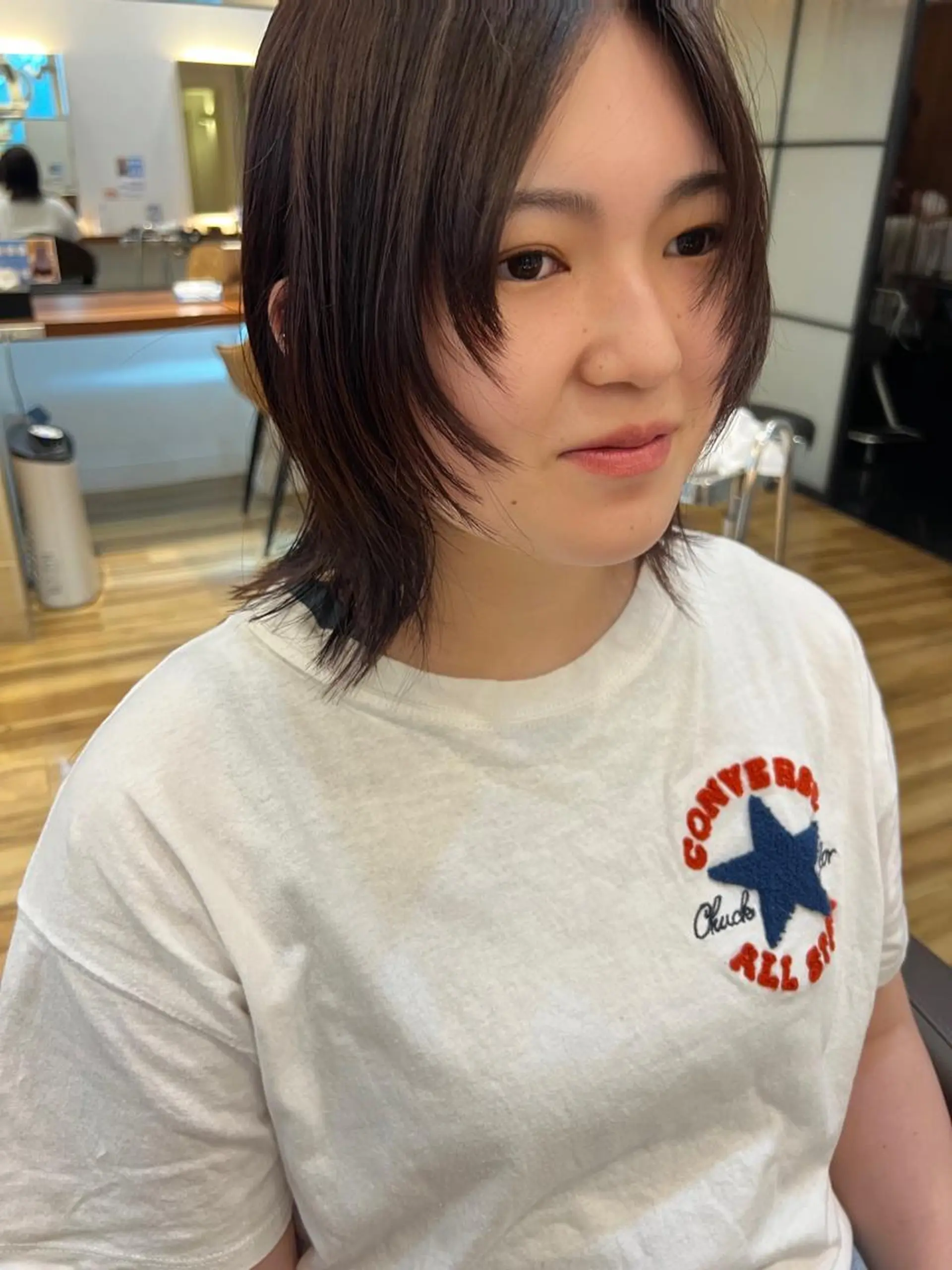 ミディアム カラー ヘアカラー 池田理紗/メンズ カット/切りっぱなしのヘアスタイル