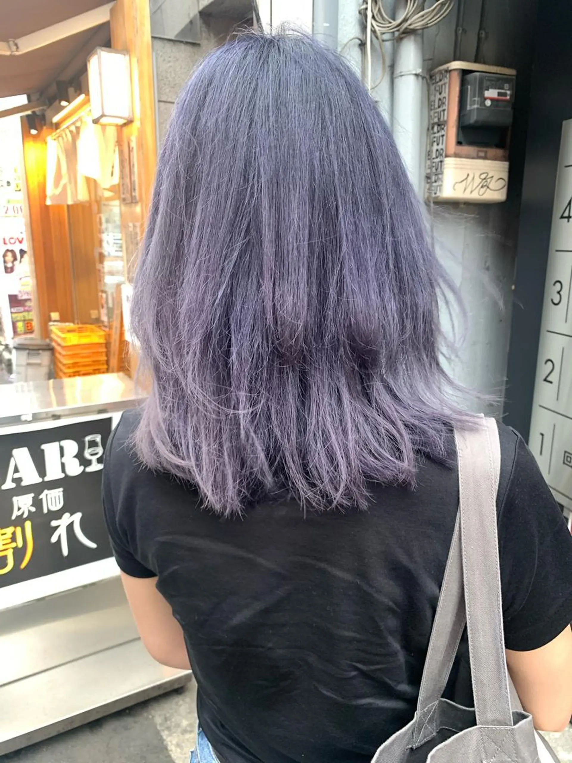 セミロング くすみミルクティー/ ブラウン🪡TOWAのヘアスタイル