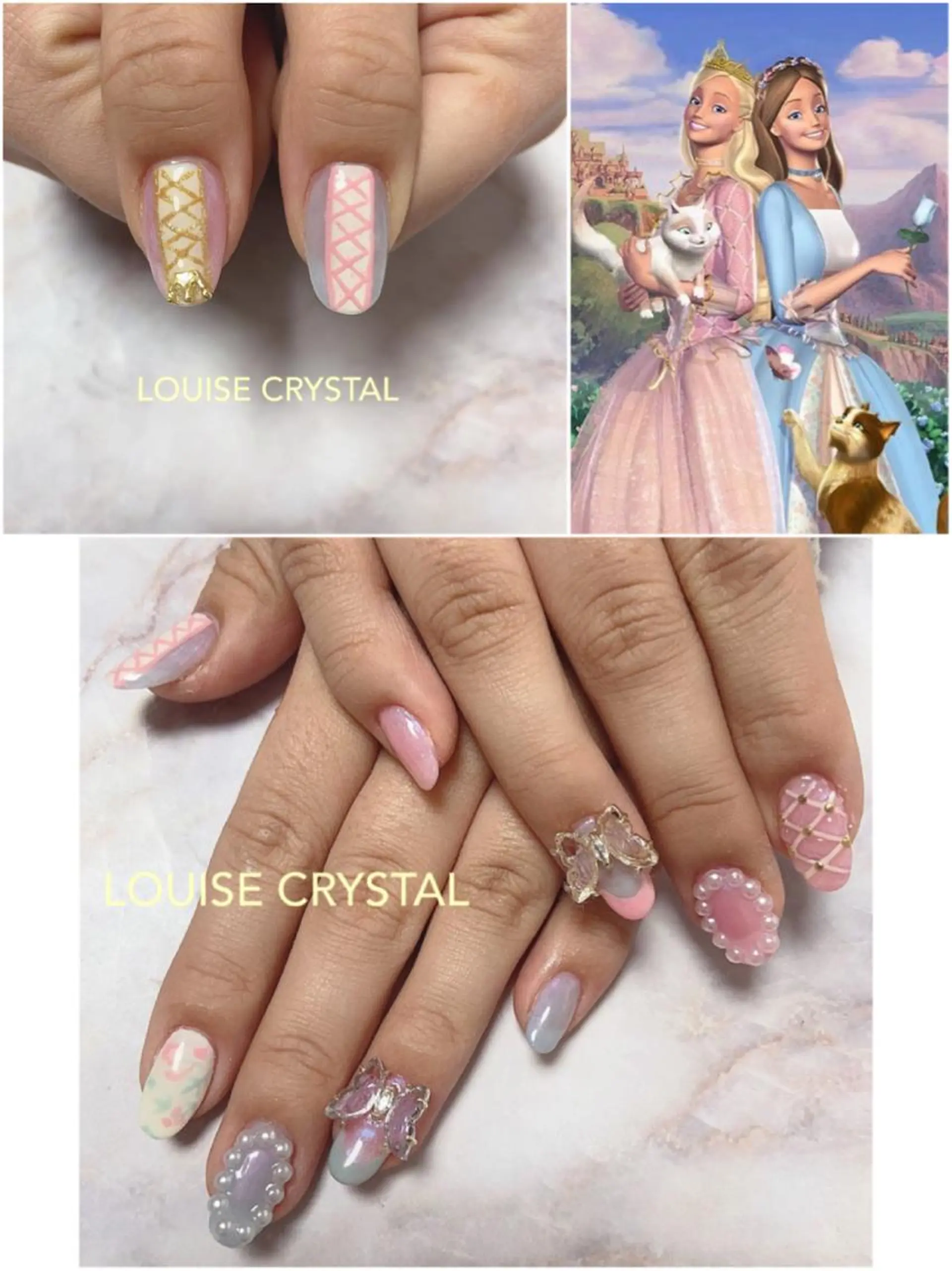 ネイル ハンドネイル LOUISE CRYSTALのネイルデザイン