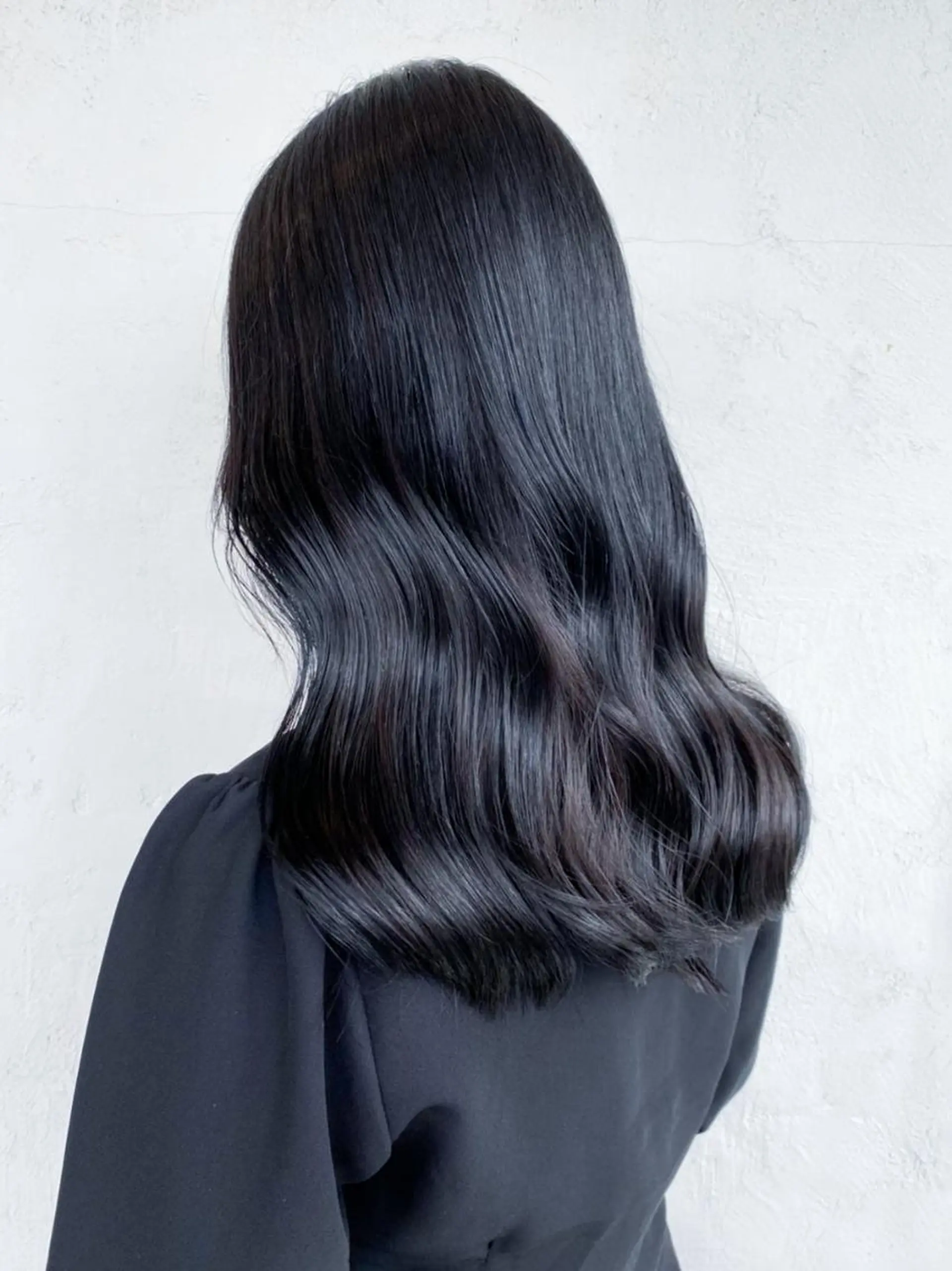 ミディアム カラー パーマ ヘアアレンジ 黒髪 ITbyALBUM 中野店のヘアスタイル