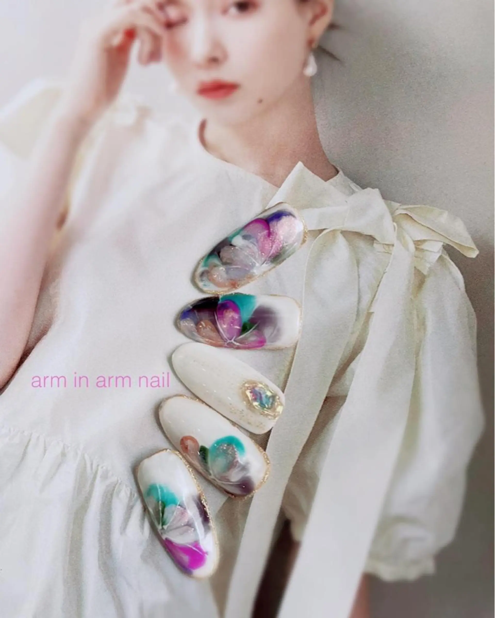 ネイル arm in arm ︎✿Yamamotoのマツエク・マツパデザイン