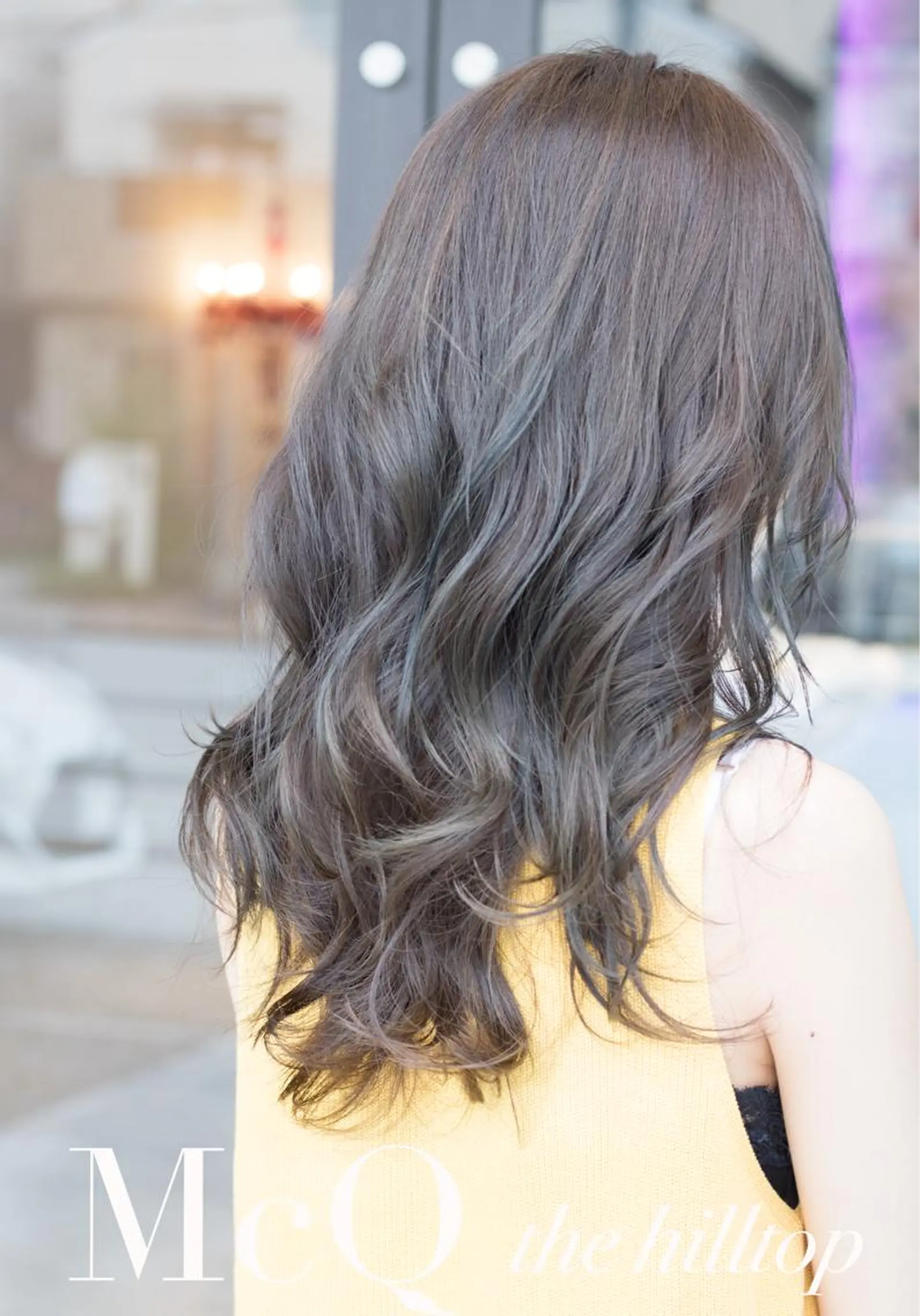 セミロング アッシュ トリートメント haretoki 髪質改善サロンのヘアスタイル