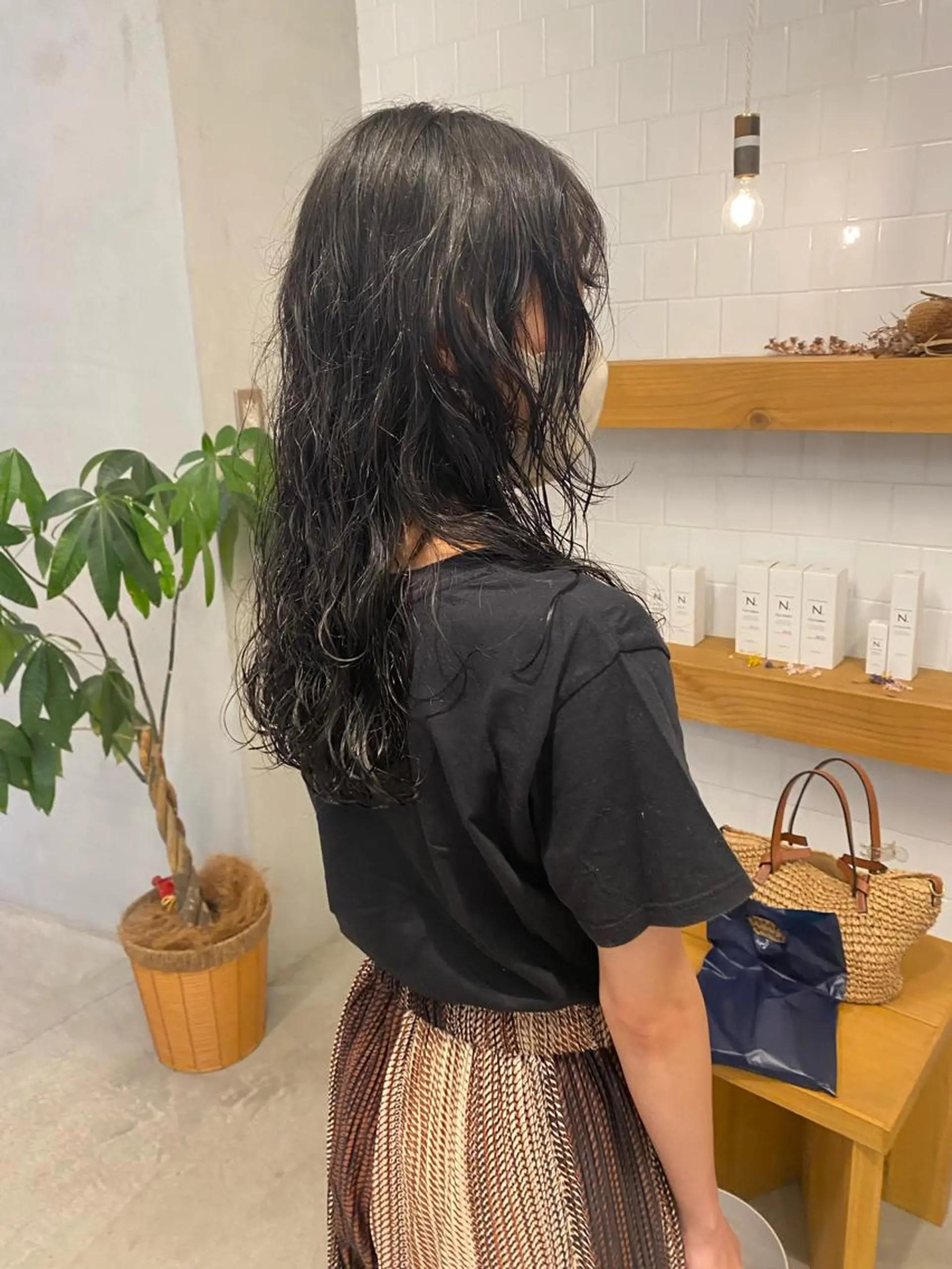 ロング カラー パーマ ヘアアレンジ ロング 、 、のヘアスタイル