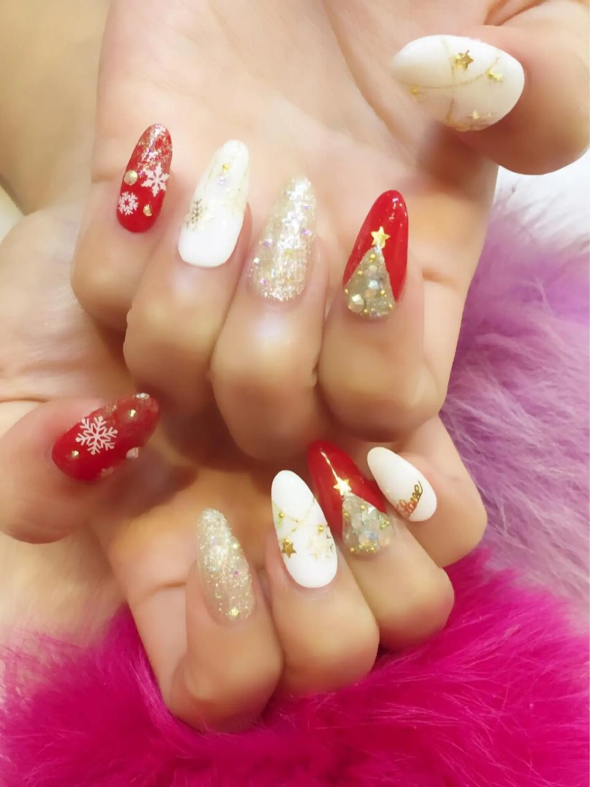 セミロング カラー ネイル NAILSGOGO shibuyaのネイルデザイン