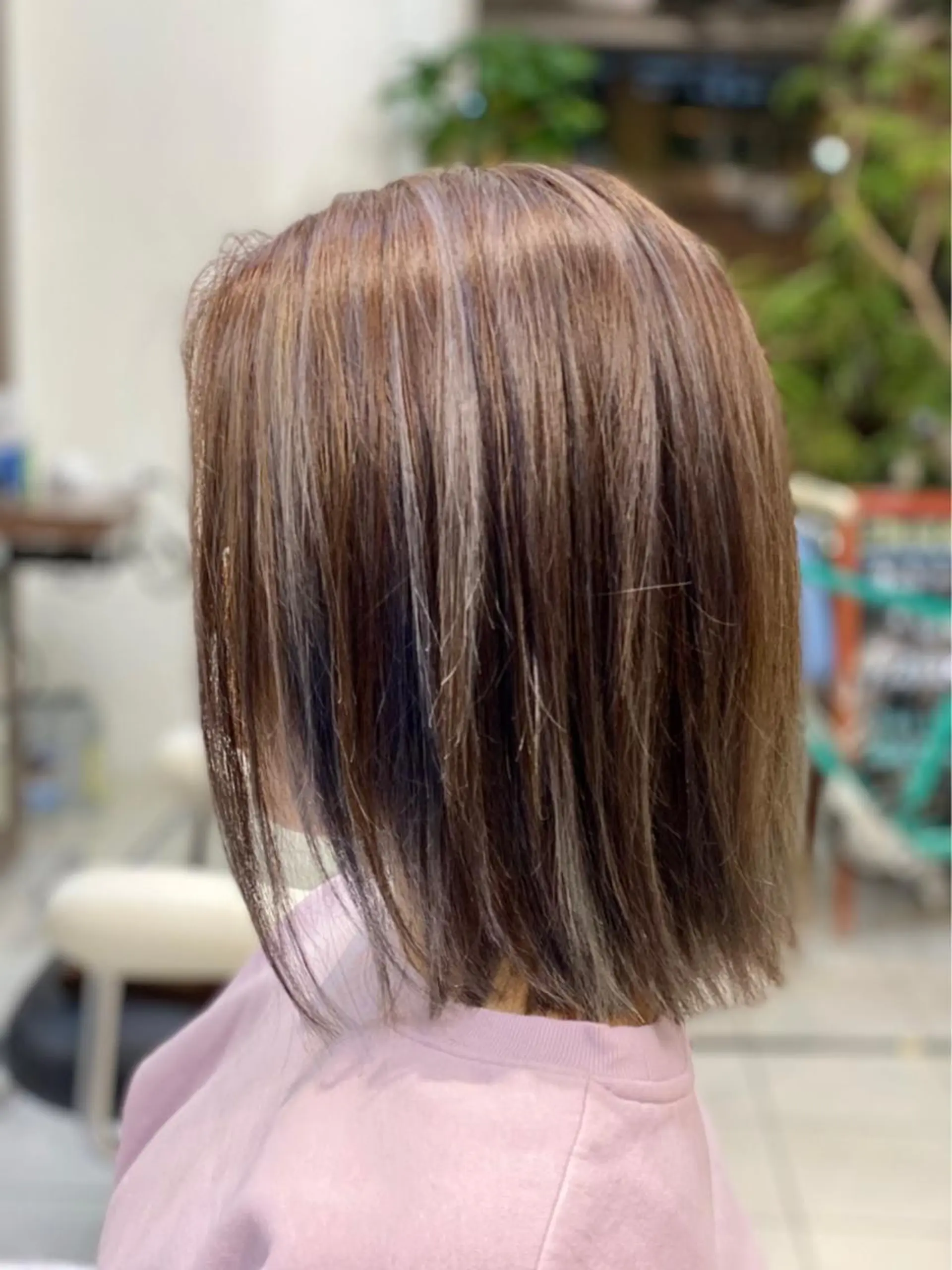 ミディアム カラー ハイライトカラー 3Dハイライト ハイライト Bauhaus hair所属・バウハウス ヘアのヘアスタイル