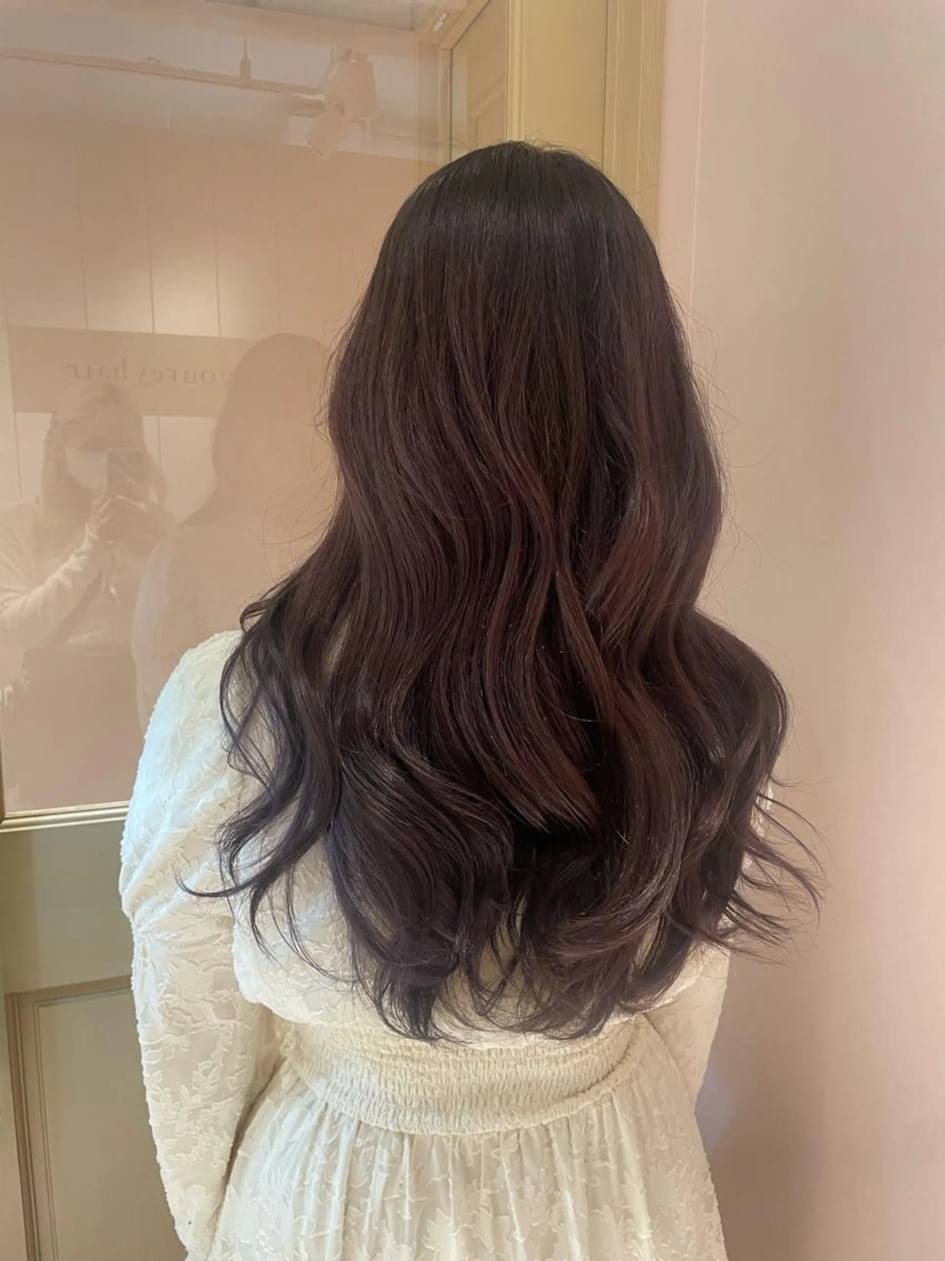 セミロング ヘアカラー トリートメント ヘッドスパ マホ/日吉/髪質改善 /レイヤー/ガーリーのヘアスタイル