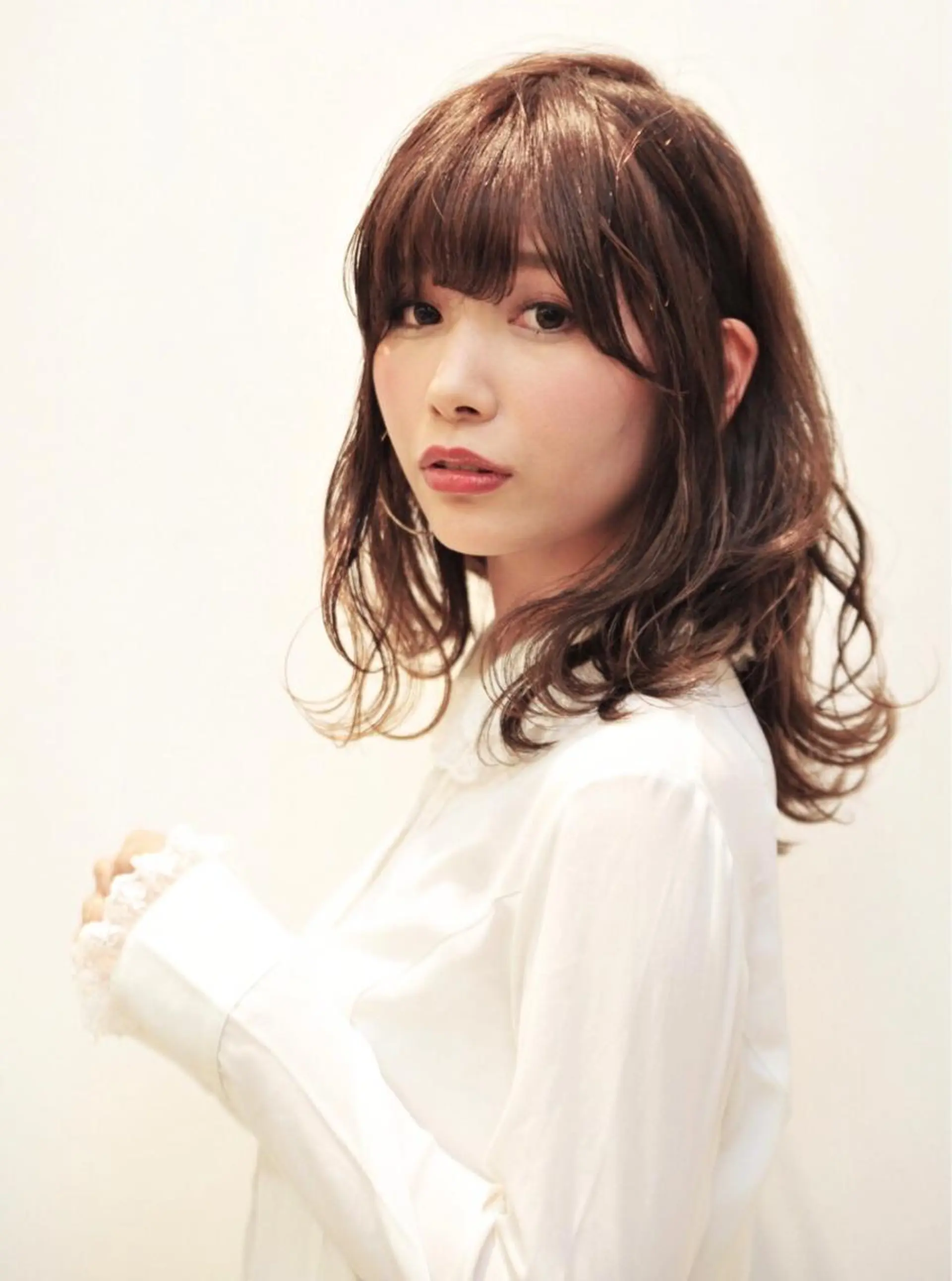 ミディアム カラー ディレクター ノナカのヘアスタイル