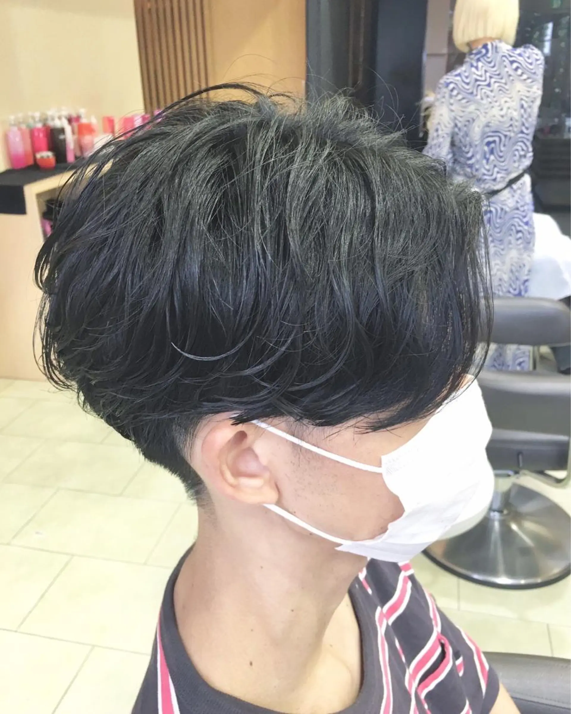 メンズ メンズハイトーン メンズパーマ 波巻きパーマ 酸性ストレート カット 縮毛矯正 トリートメント メンズカット/柏/韓 国/メンズパーマ航太のヘアスタイル