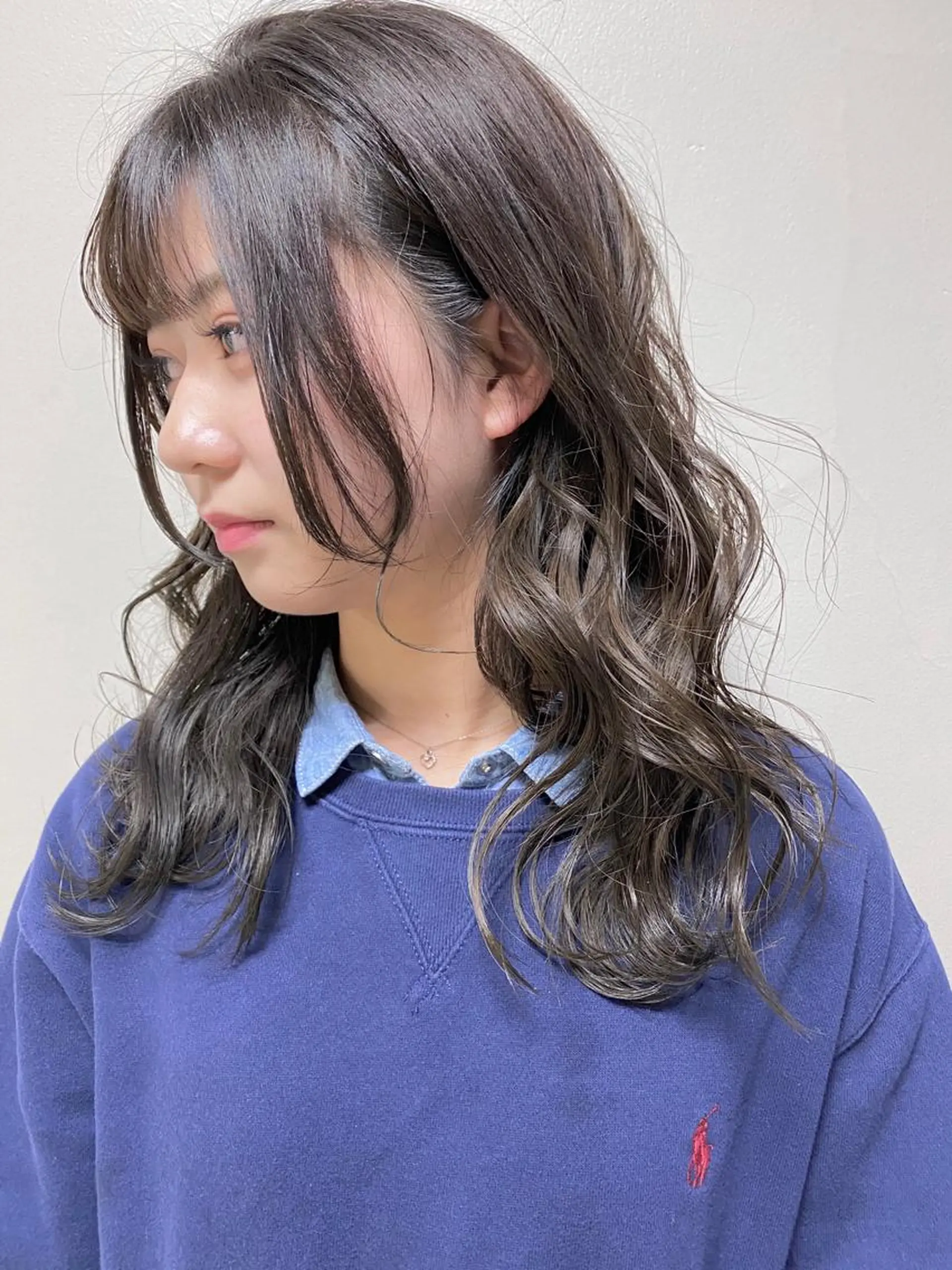 セミロング カラー hair &eye LAWE.店長のヘアスタイル