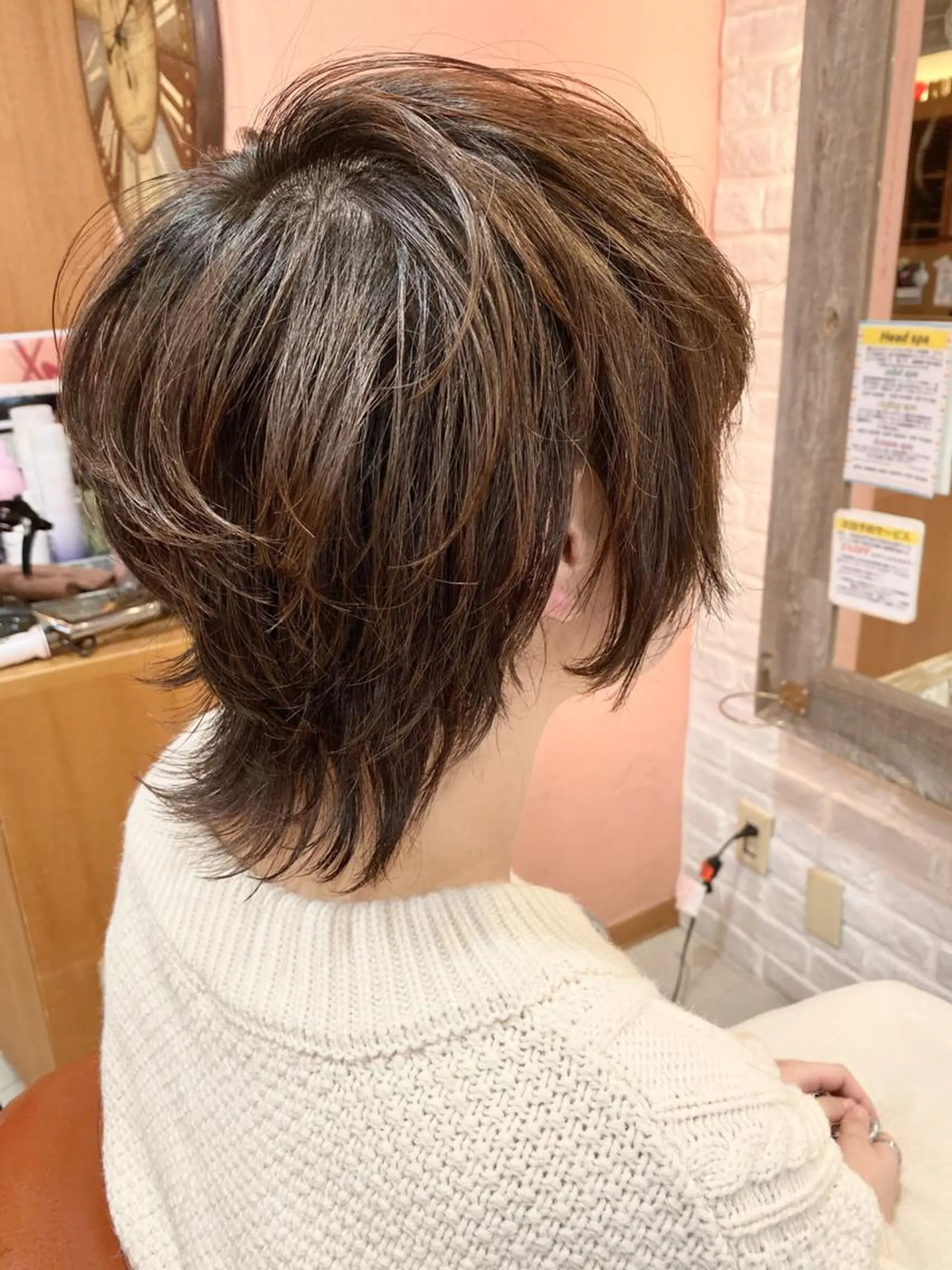 ミディアム カラー ヘアアレンジ ミディアムパーマ ブリーチ 透明感カラー ハイライトカラー ボブ 増子 幹樹のヘアスタイル