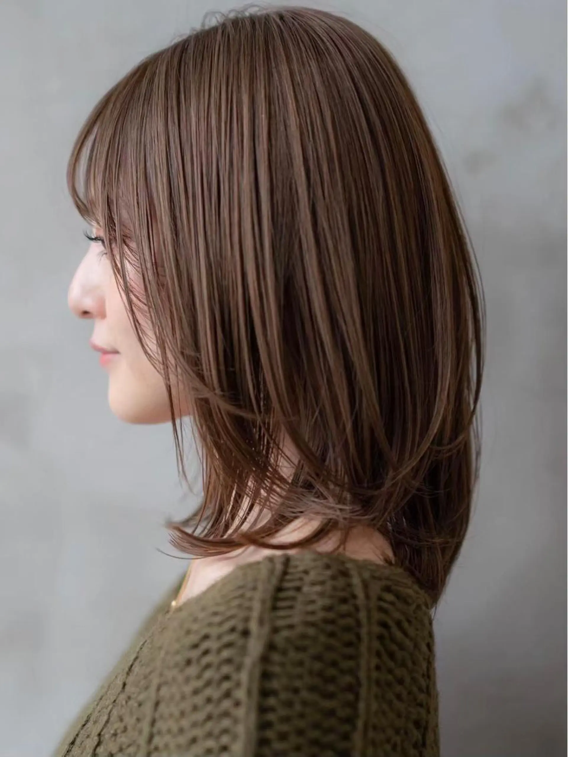ミディアム 韓国ヘア/ベージュ カラー/髪質改善/涼のヘアスタイル