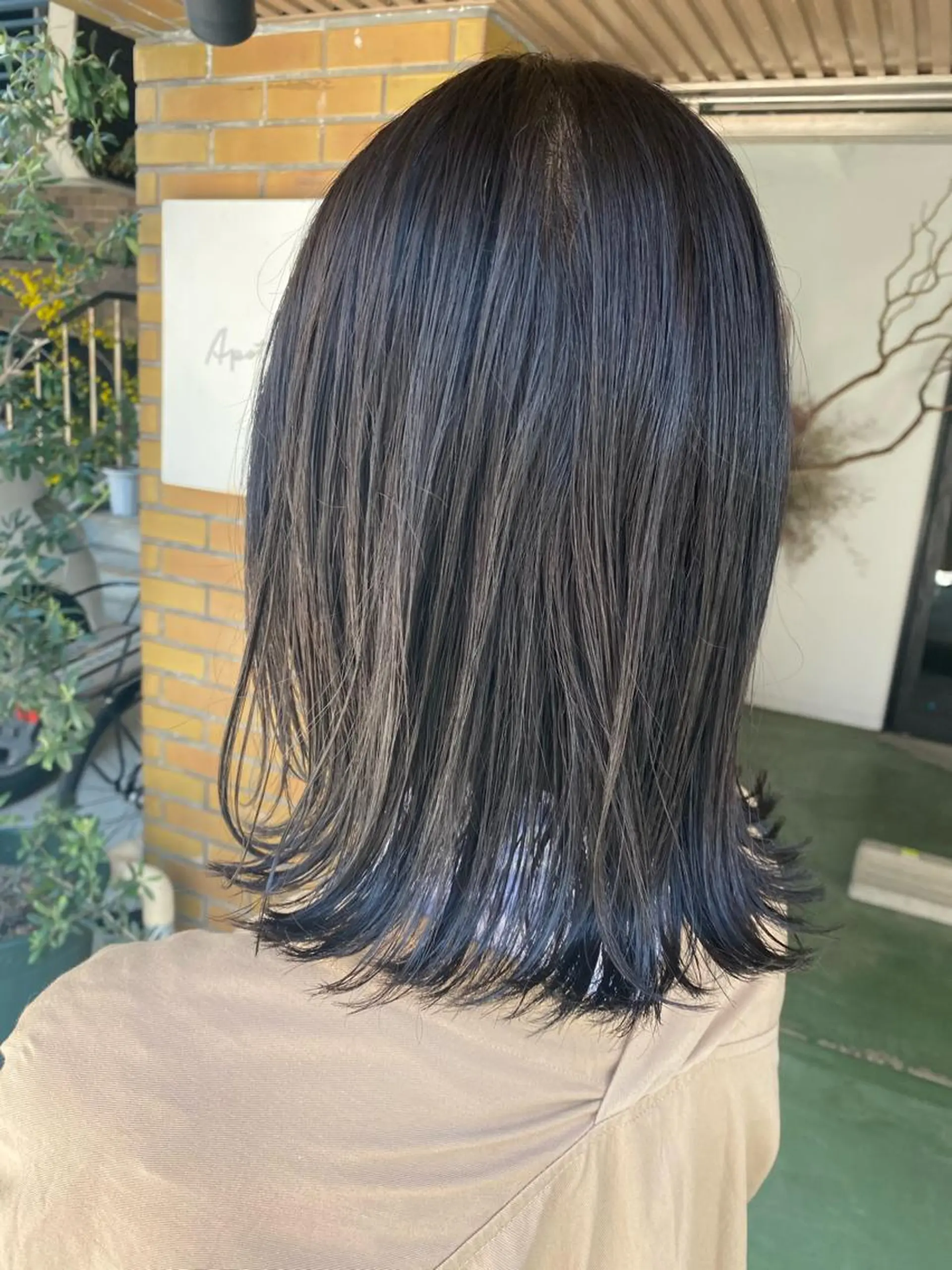 セミロング カラー 外ハネヘア カット ヘアカラー トリートメント ヘッドスパ CARICIA🌱 masaeのヘアスタイル